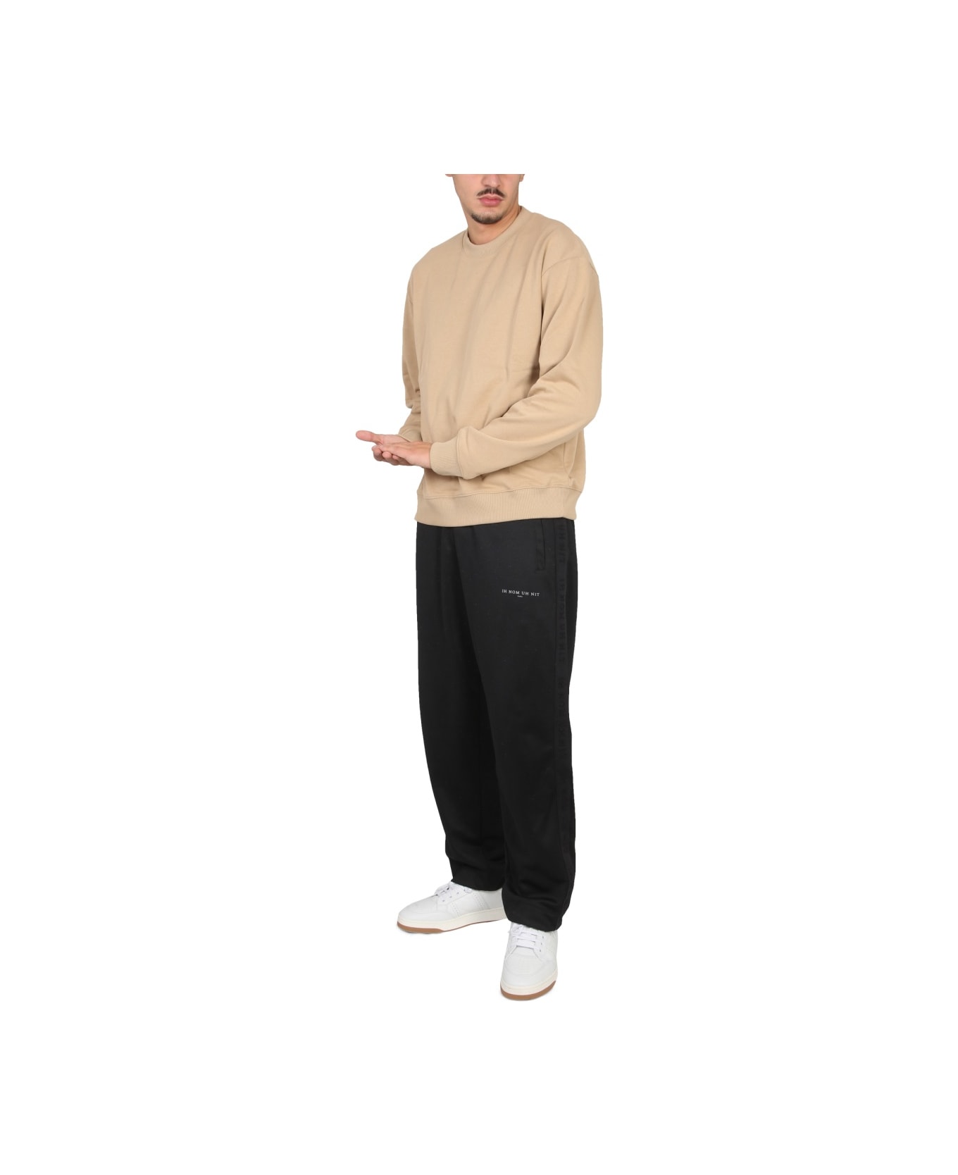 ih nom uh nit Crewneck Sweatshirt - BEIGE