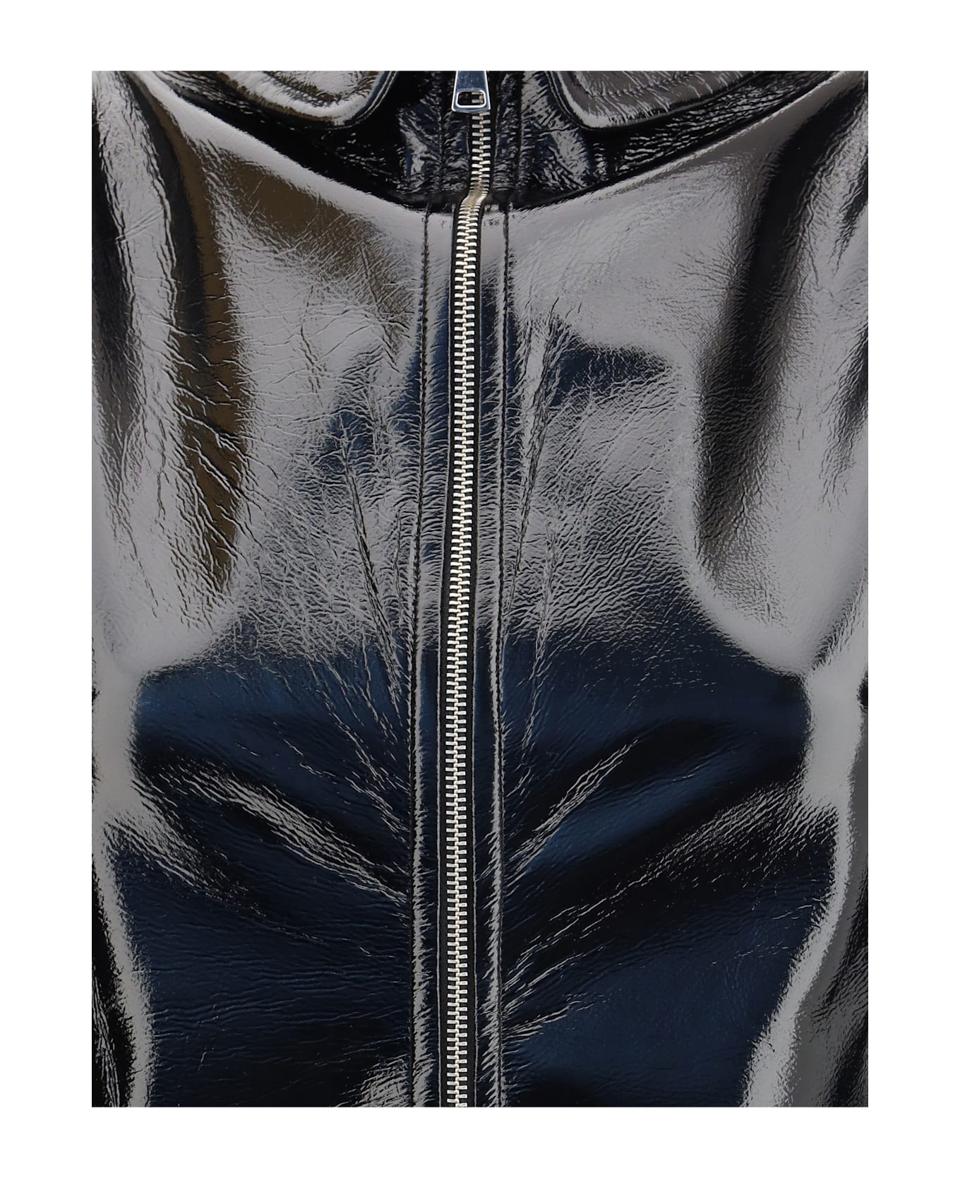 Fiorucci Collar Cutout Vinyl Mini Dress