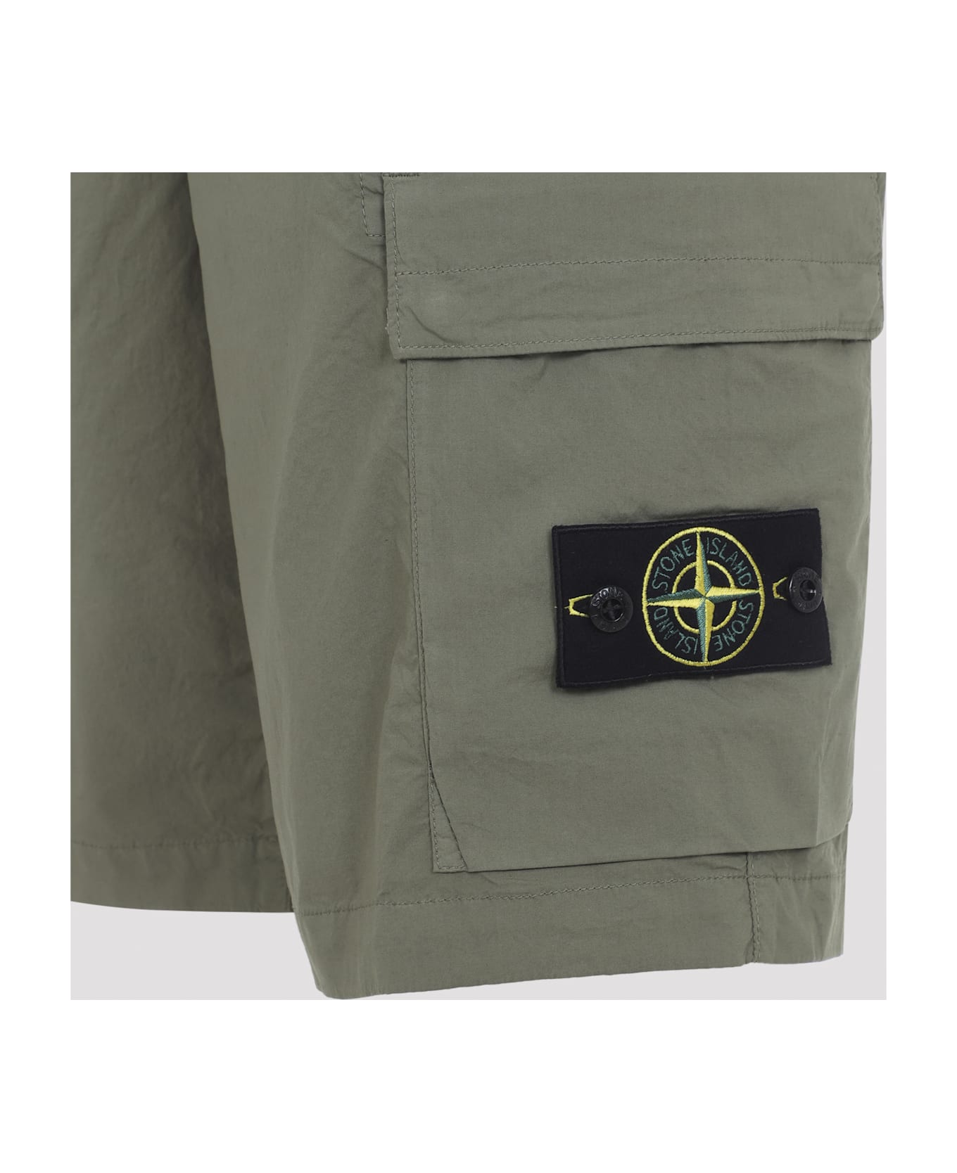 Stone Island Cotton Shorts - G Military Green