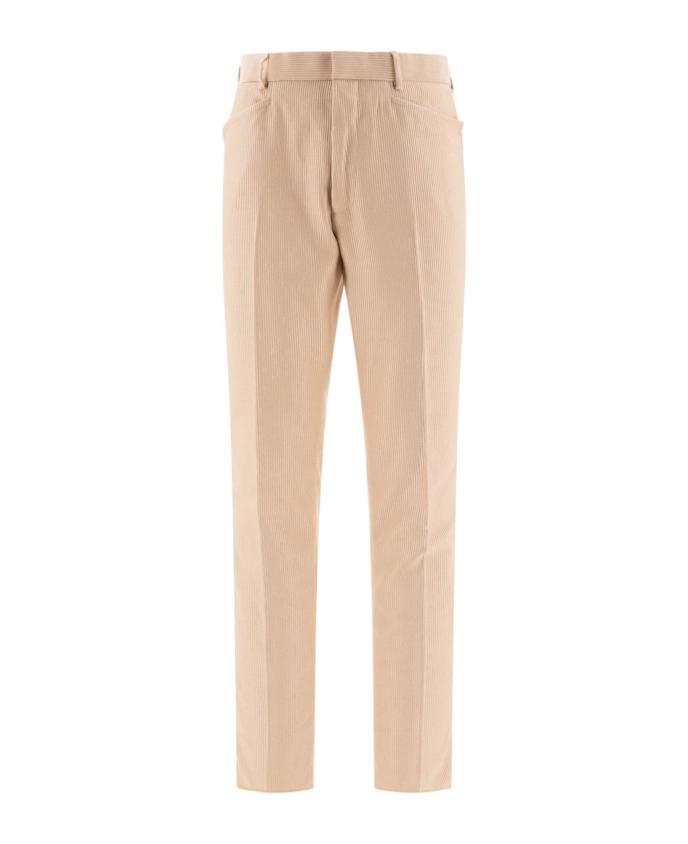 Tom Ford Corduroy Tailored Trousers - NEUTRALS