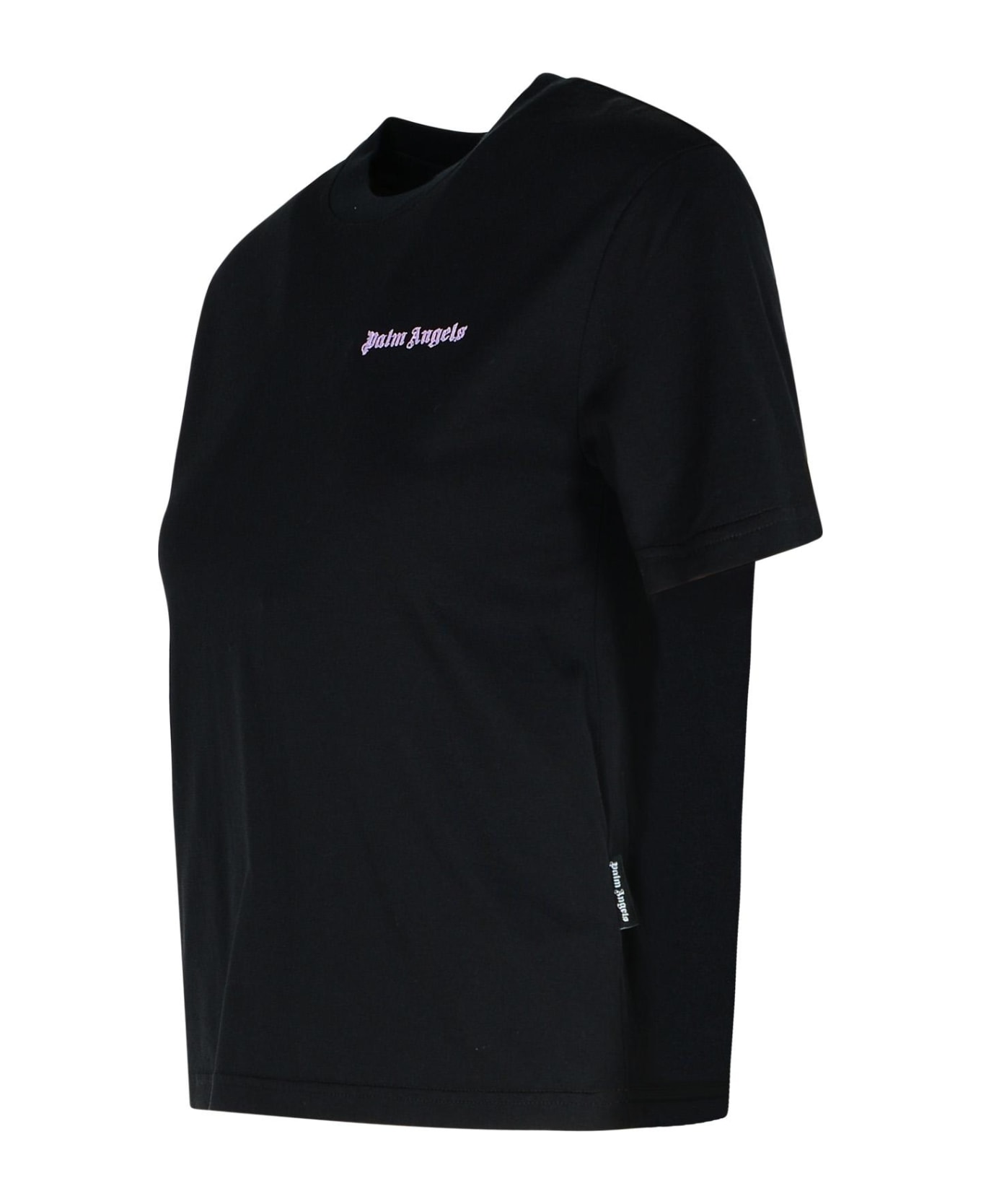 Palm Angels Logo Print T-shirt - Black