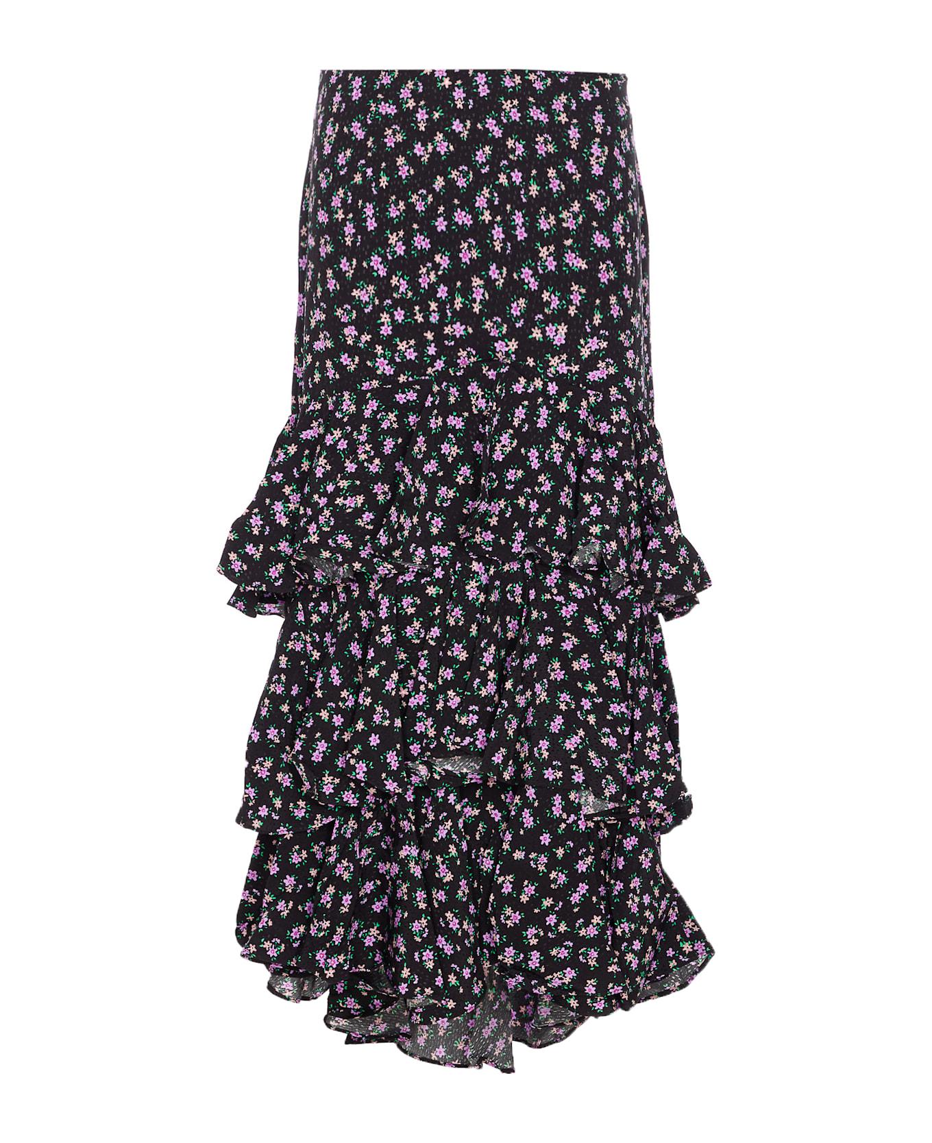 Essentiel Antwerp Ilana Tiered Ruffle Skirt - Black