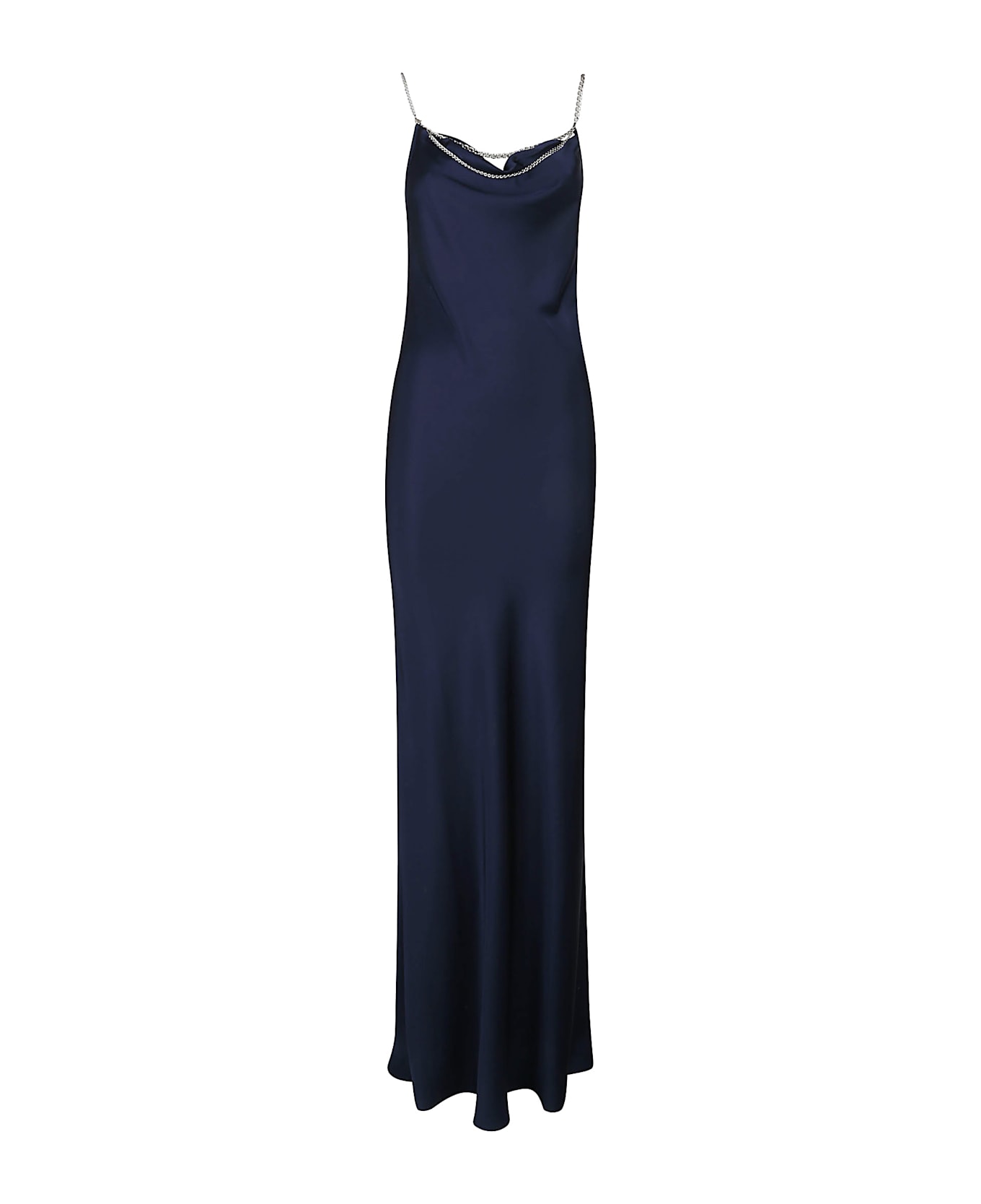 Paco Rabanne Sleeveless Long Dress - Deep Navy