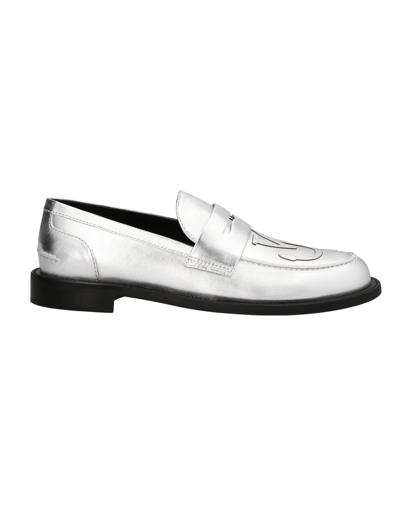 J.W. Anderson Logo Loafers - Silver