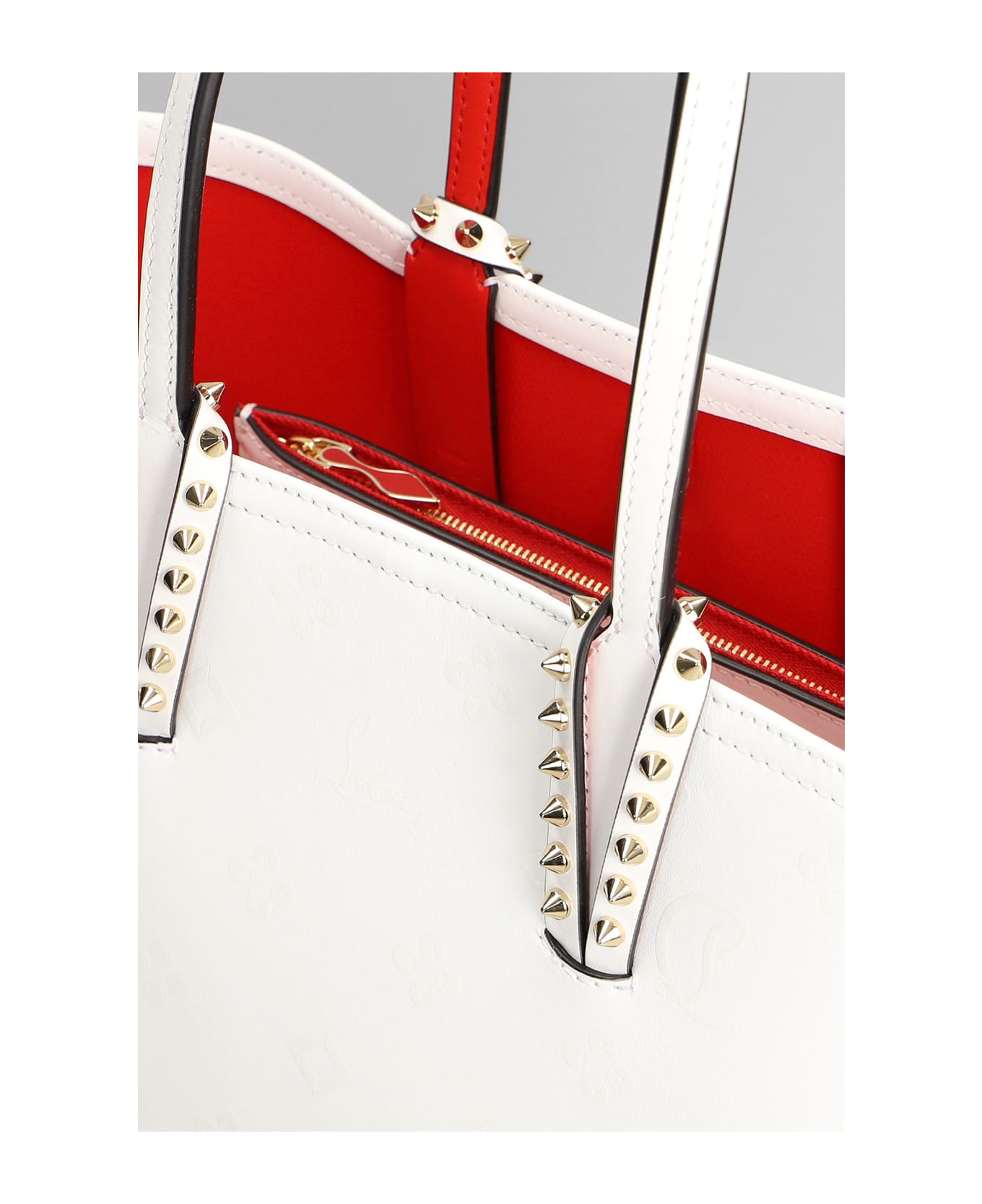 Christian Louboutin Tote In White Leather | italist, ALWAYS LIKE A SALE
