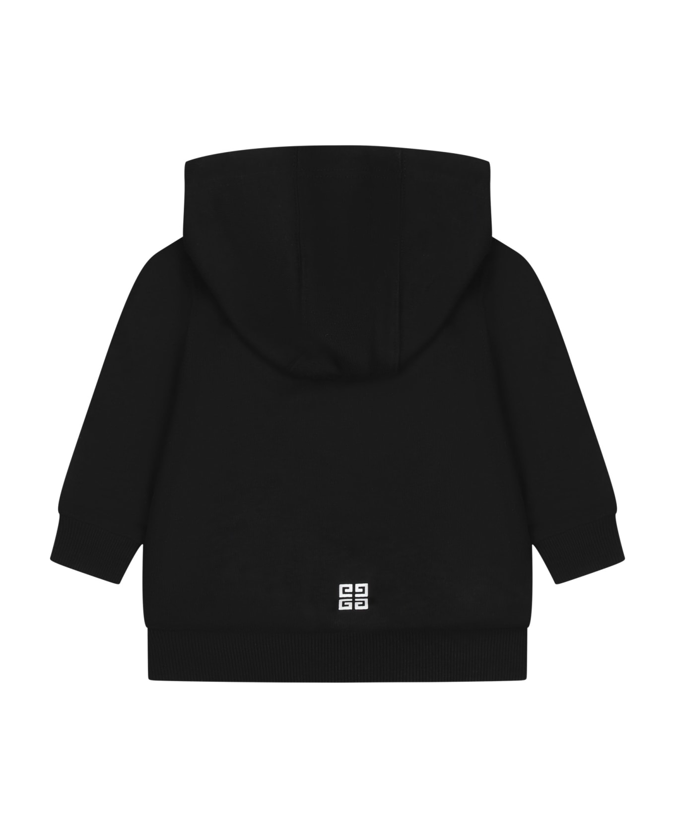 Givenchy Black Sweatshirt For Baby Boy With Logo - Black ニットウェア＆スウェットシャツ