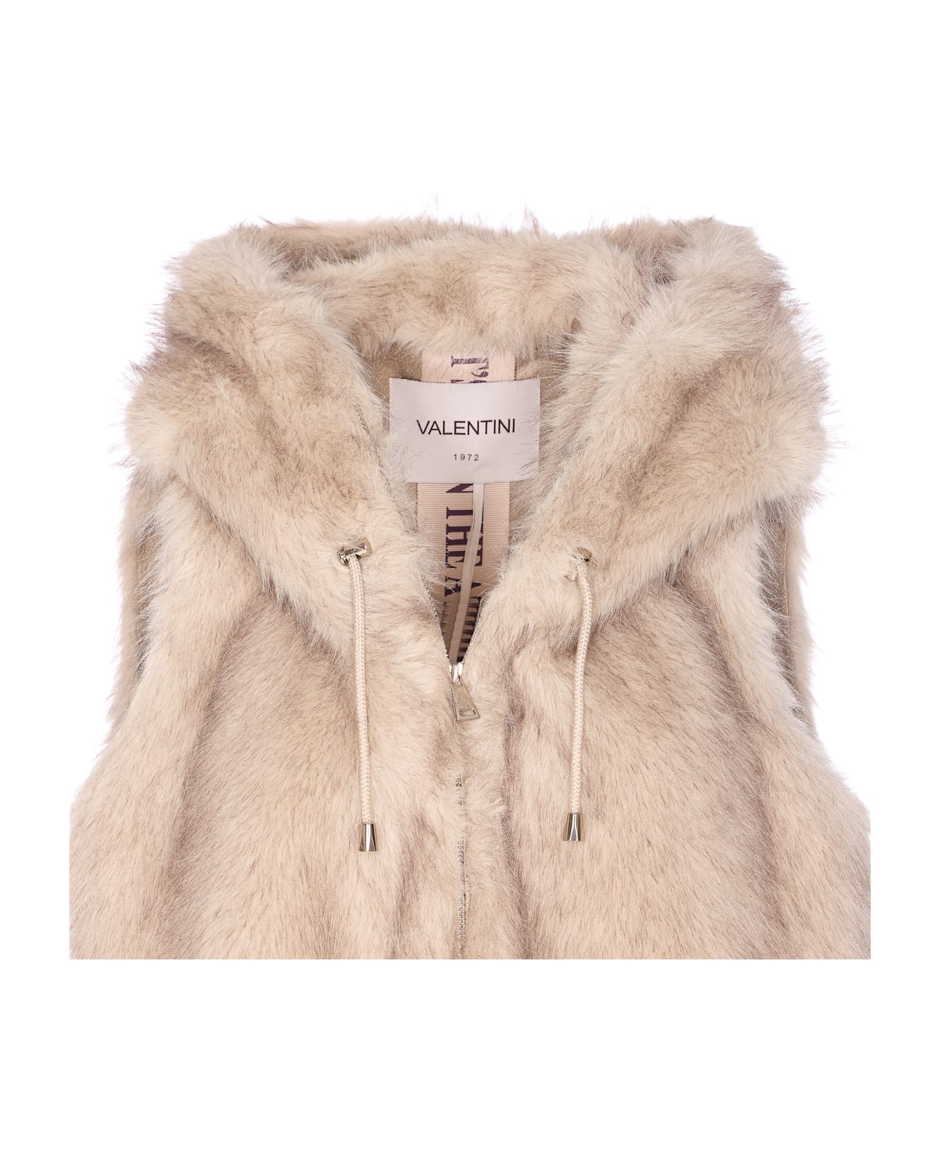 Valentini 1972 Eco Fur Vest - White
