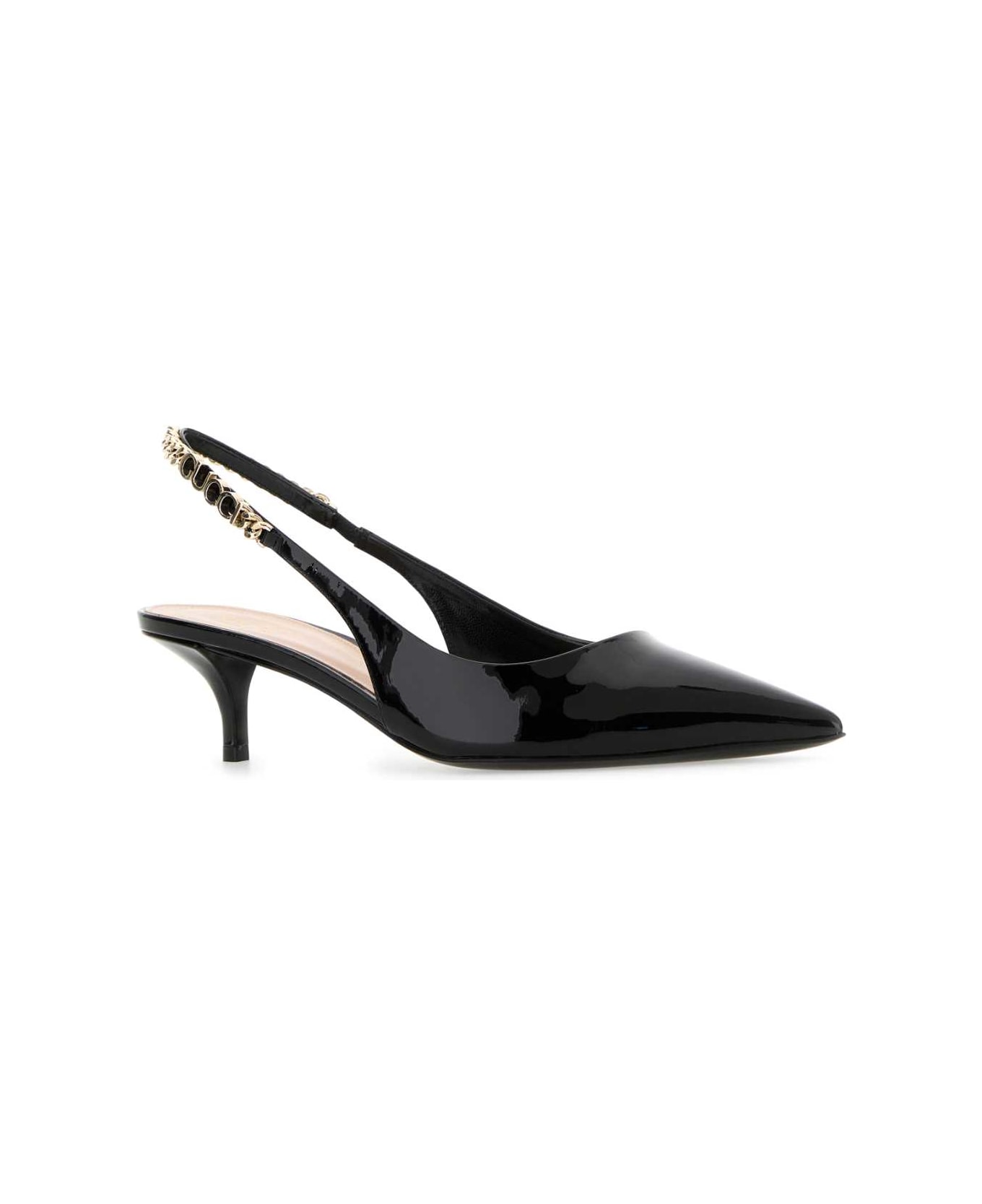 Gucci Black Leather Signoria Pumps - NERONERO