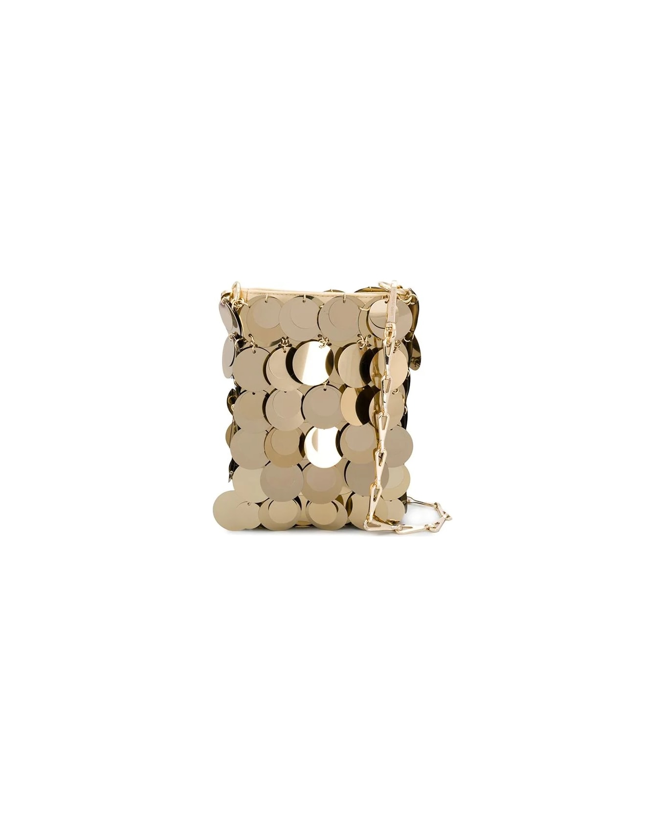 Paco Rabanne Sac Soir Sparkle Mini Bag In Gold - Gold