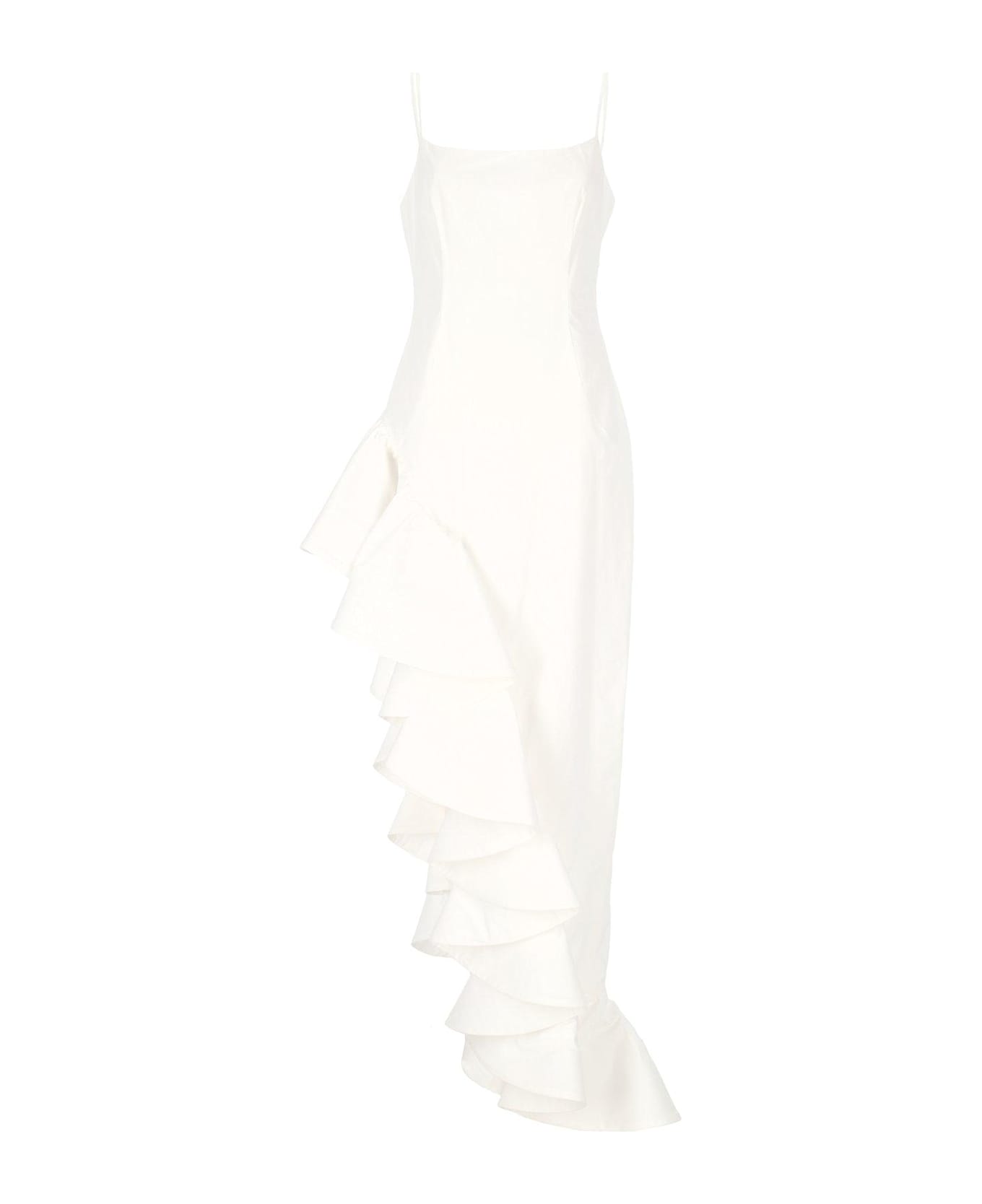 Giuseppe di Morabito Ruffled Maxi Dress - White