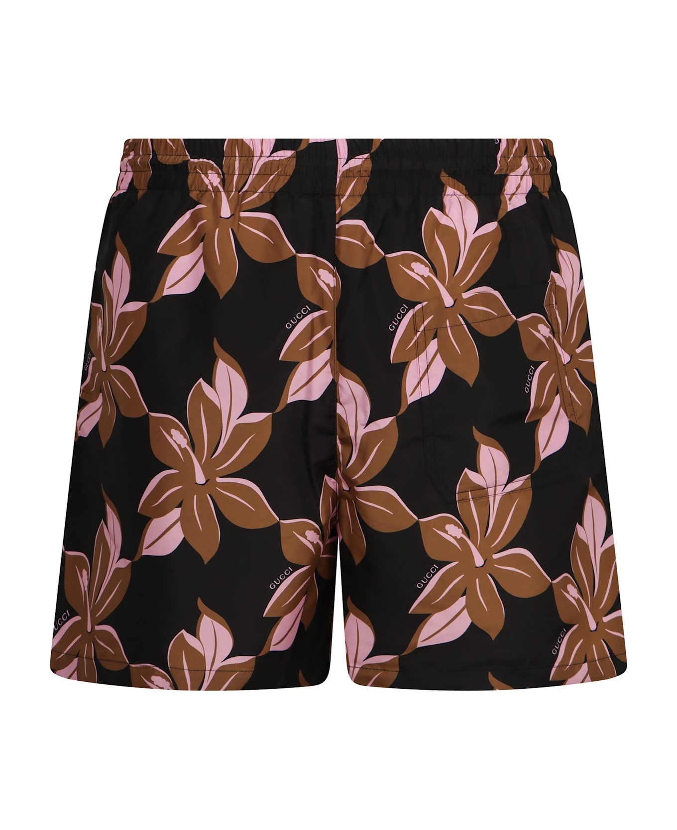 Gucci Printed Swim Shorts - brown