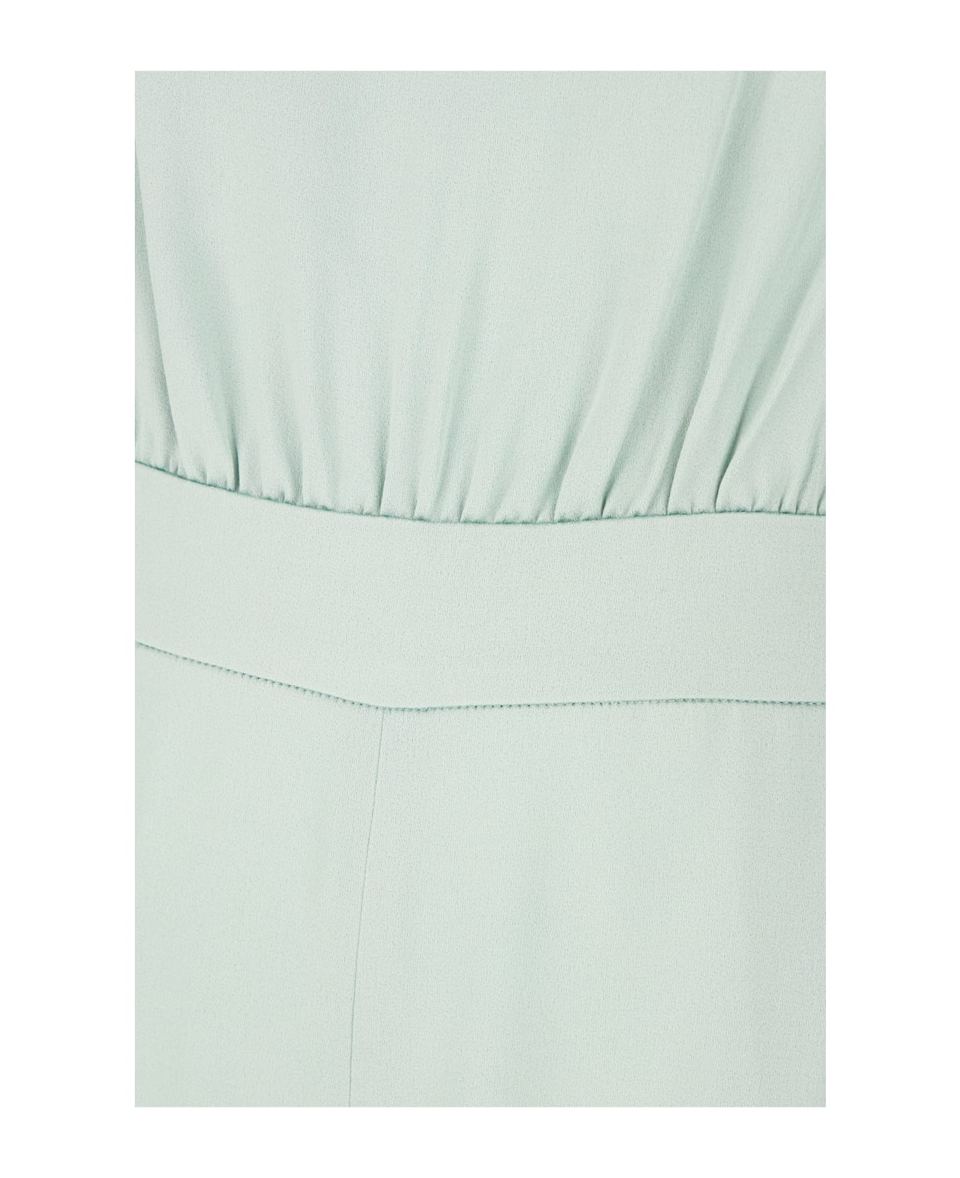 Max Mara Mint Green Acetate Blend Jumpsuit - 004