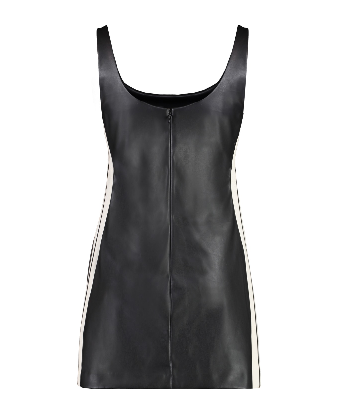 Palm Angels Vegan Leather Dress - black