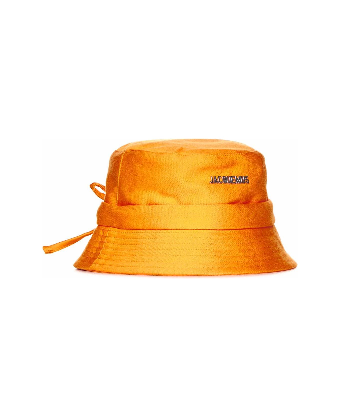 Jacquemus Le Bob Gadjo Knotted Bucket Hat - Dark orange 帽子