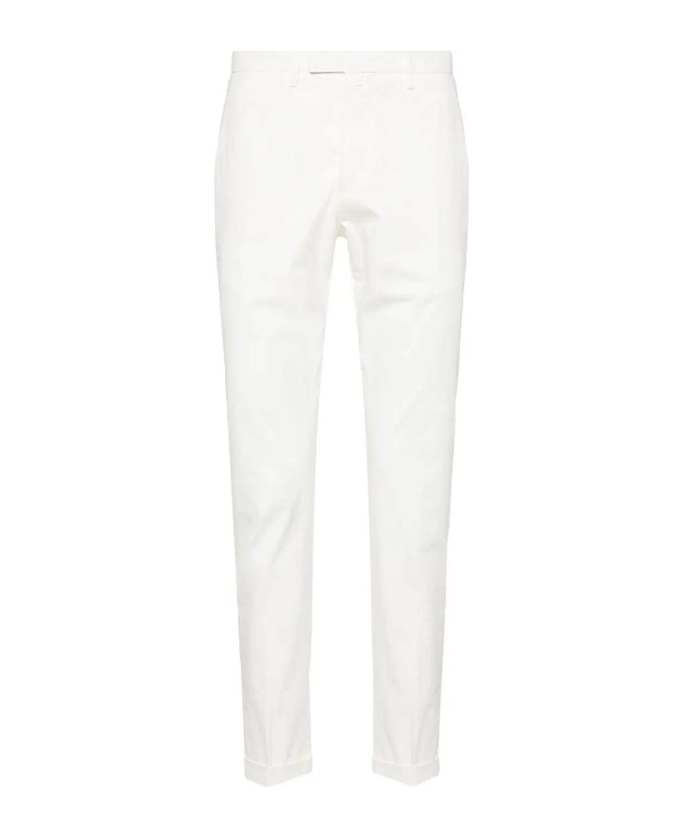 Briglia 1949 White Stretch-cotton Trousers - White ボトムス