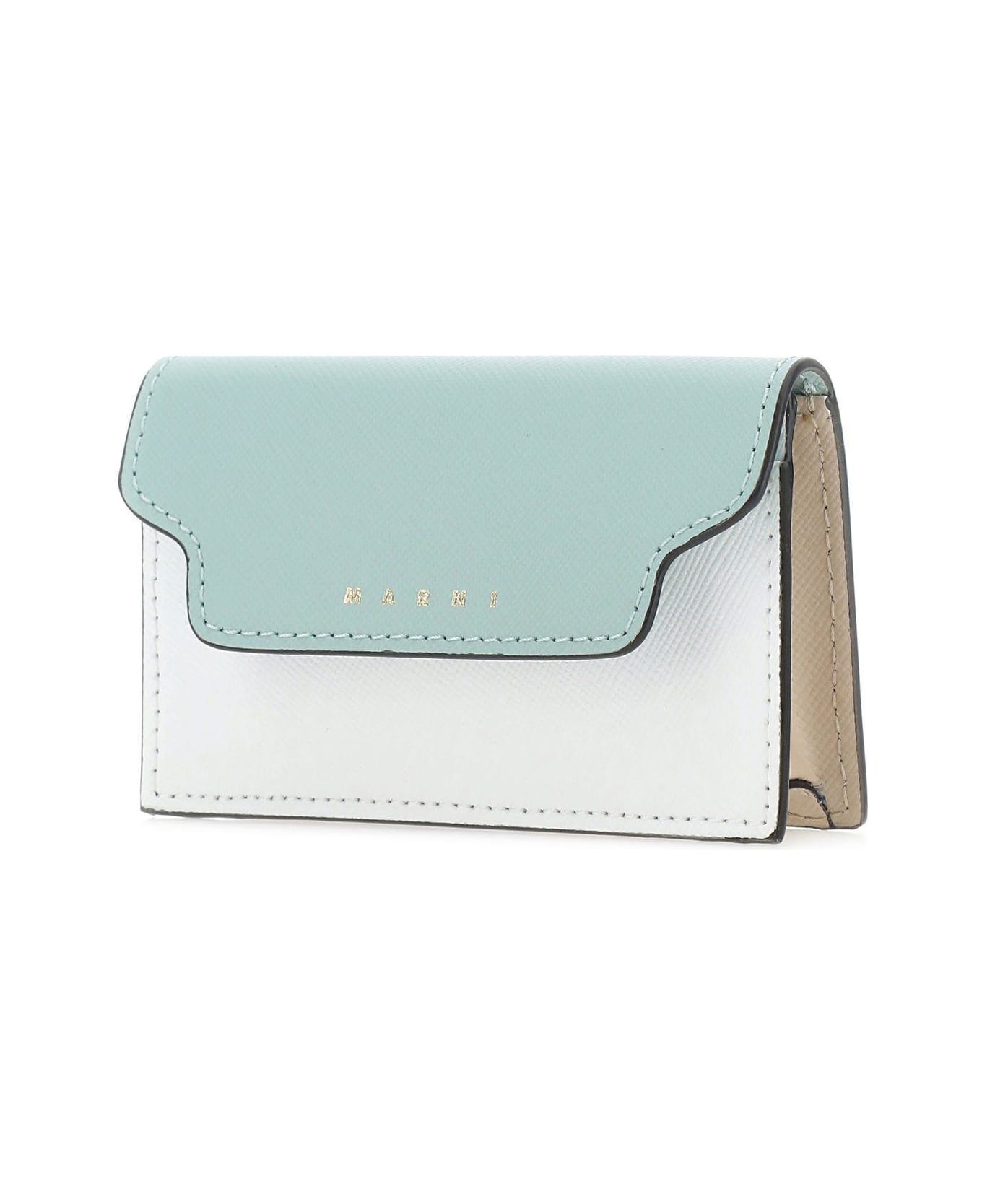 Marni Multicolor Leather Business Card Holder - Z120N