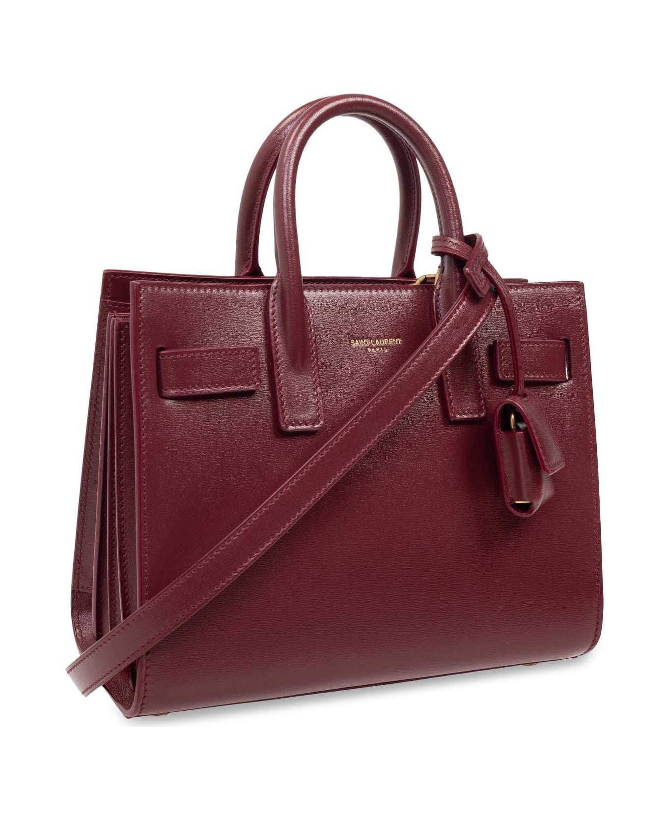 Saint Laurent Shoulder Bag 'nano Sac De Jour' - BORDEAUX