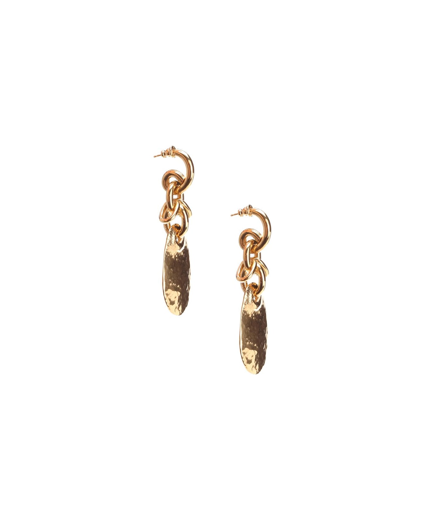 Chloé Petal Asymmetric Earrings - Gold