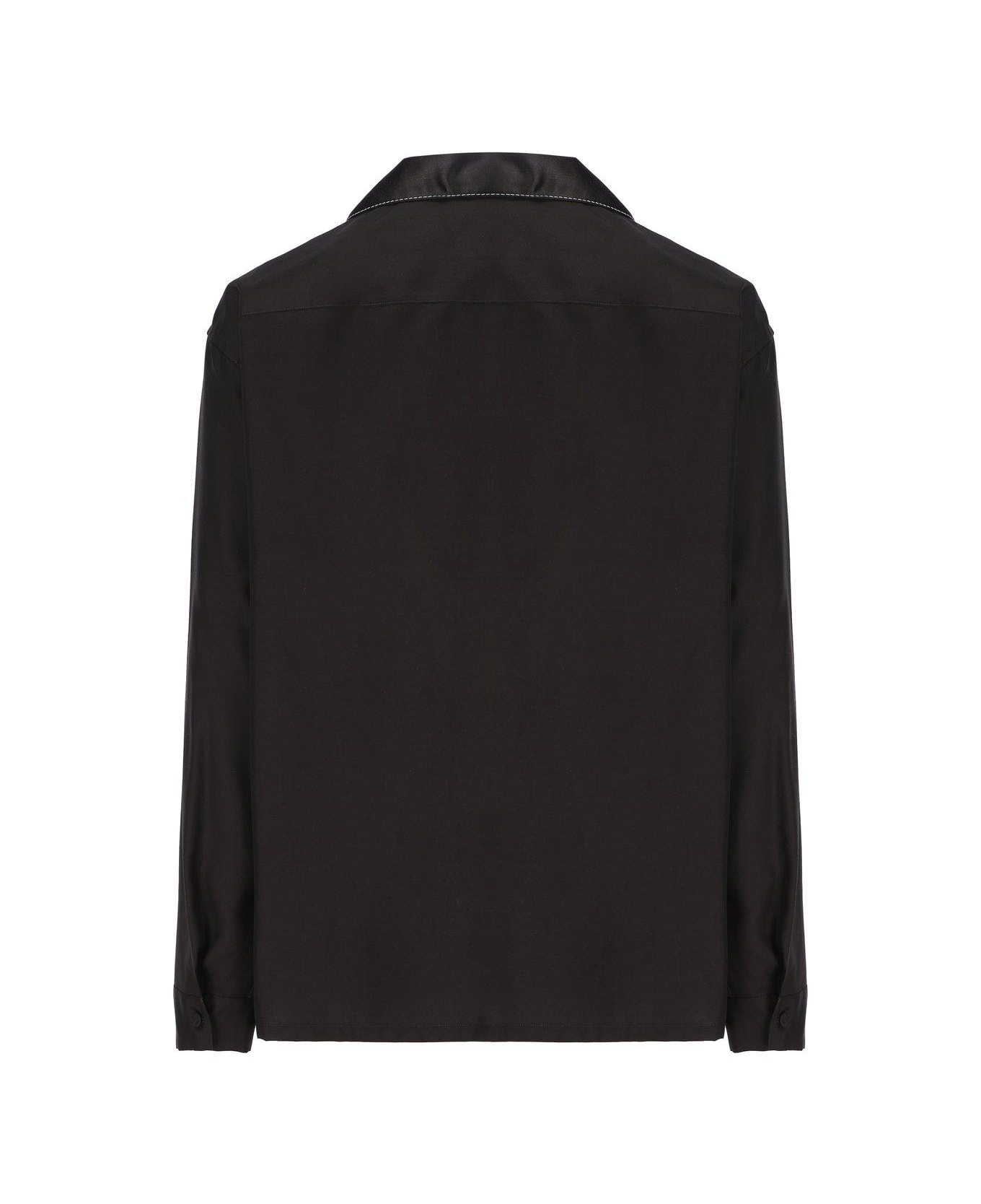 Prada Long-sleeved Buttoned Shirt - Nero