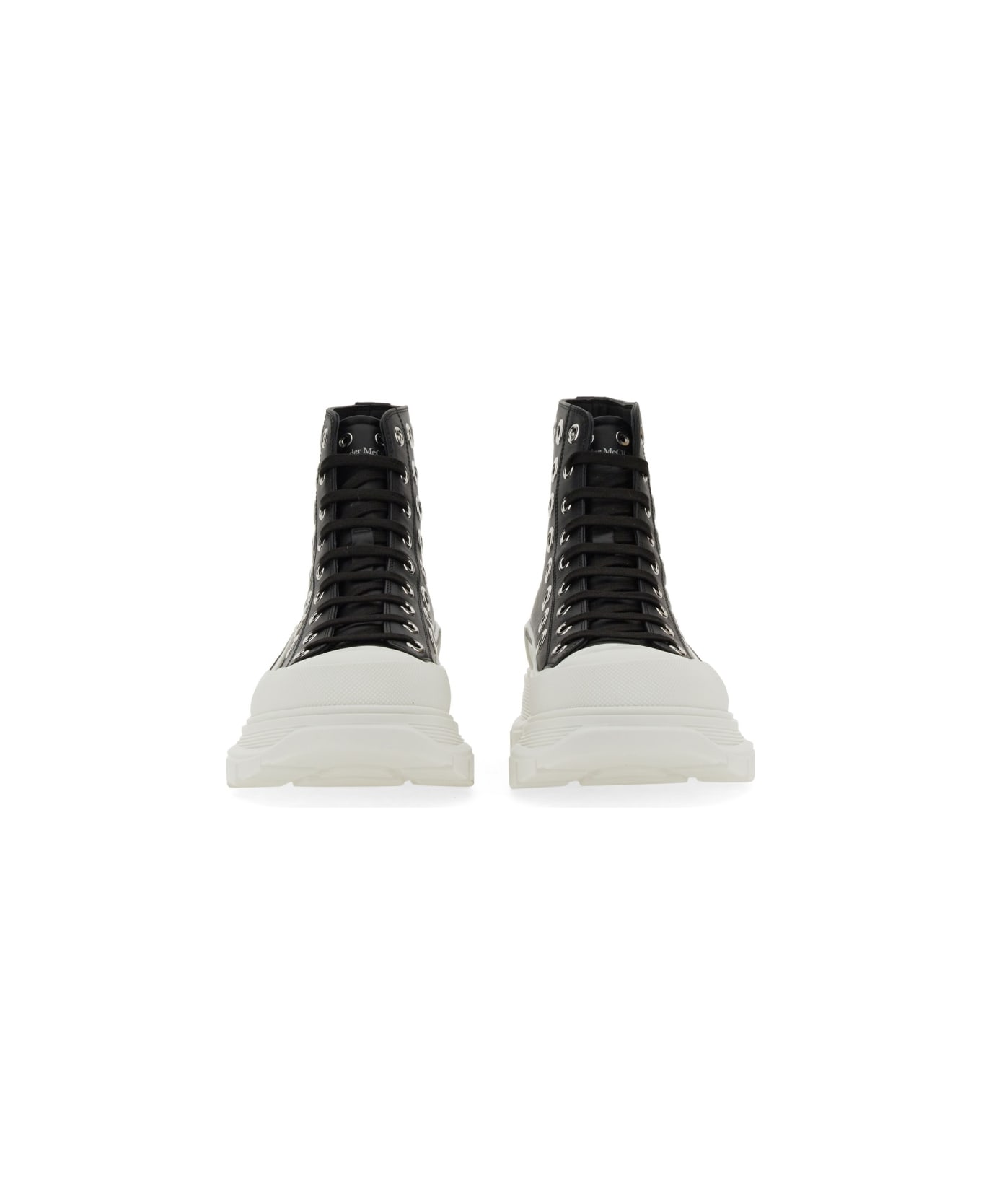Alexander McQueen Joey Sneaker With Eyelets - BLACK