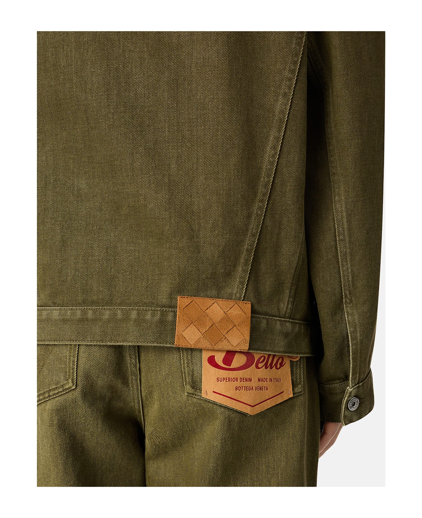 Bottega Veneta Denim Jacket Stone Washed - Green