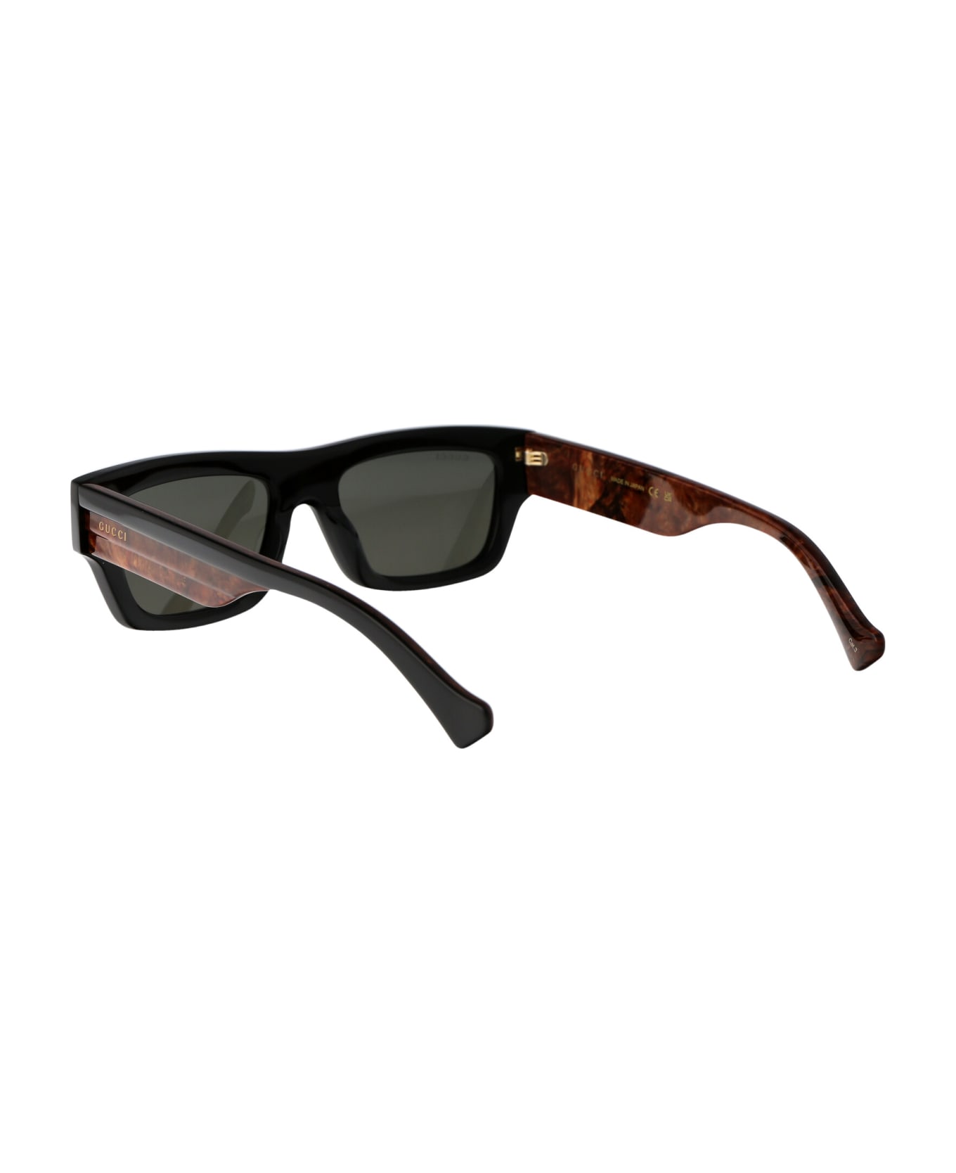 Gucci Eyewear Gg1301s Sunglasses - 001 BLACK BLACK GREY