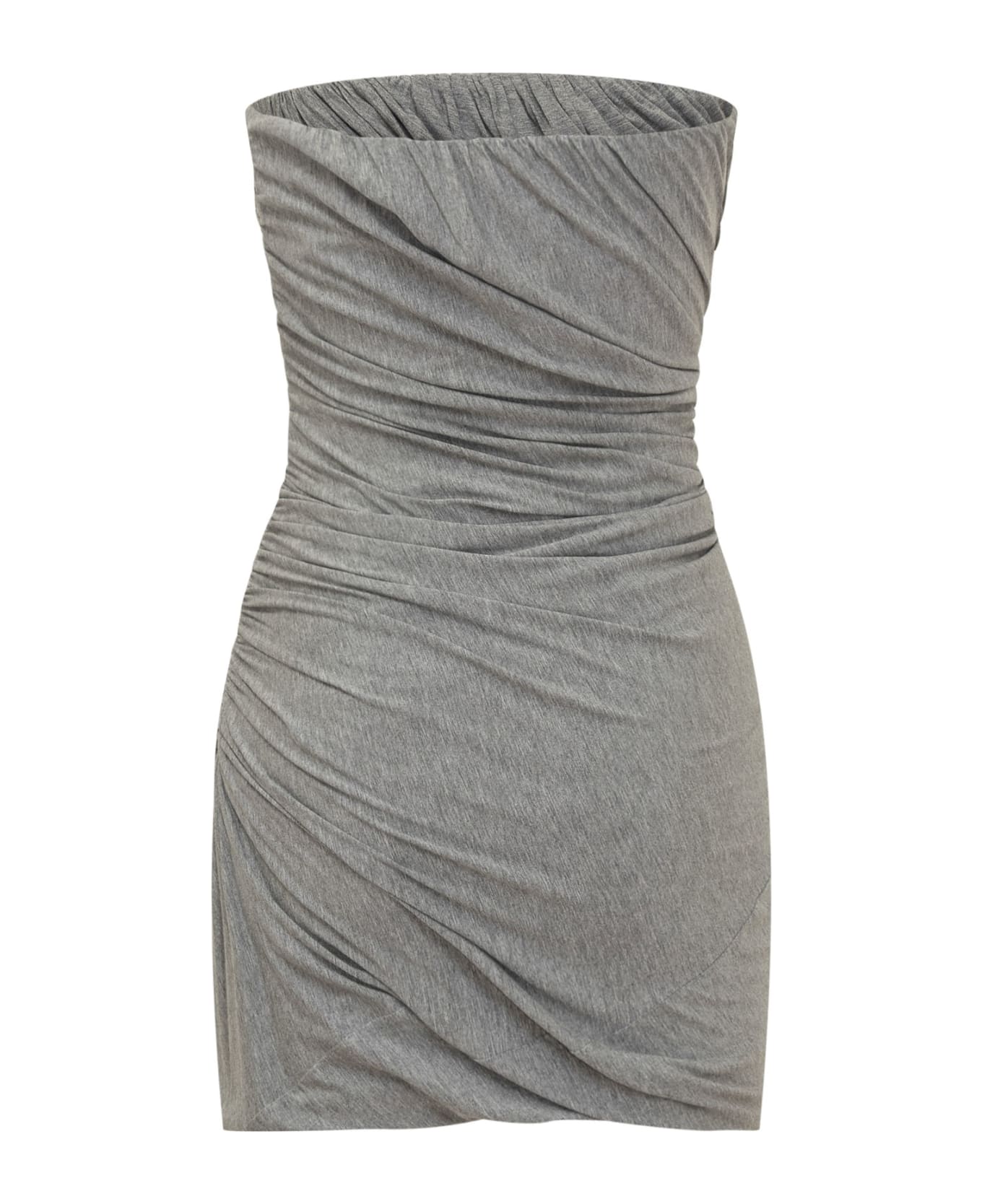 The Attico Jersey Mini Dress - GREY