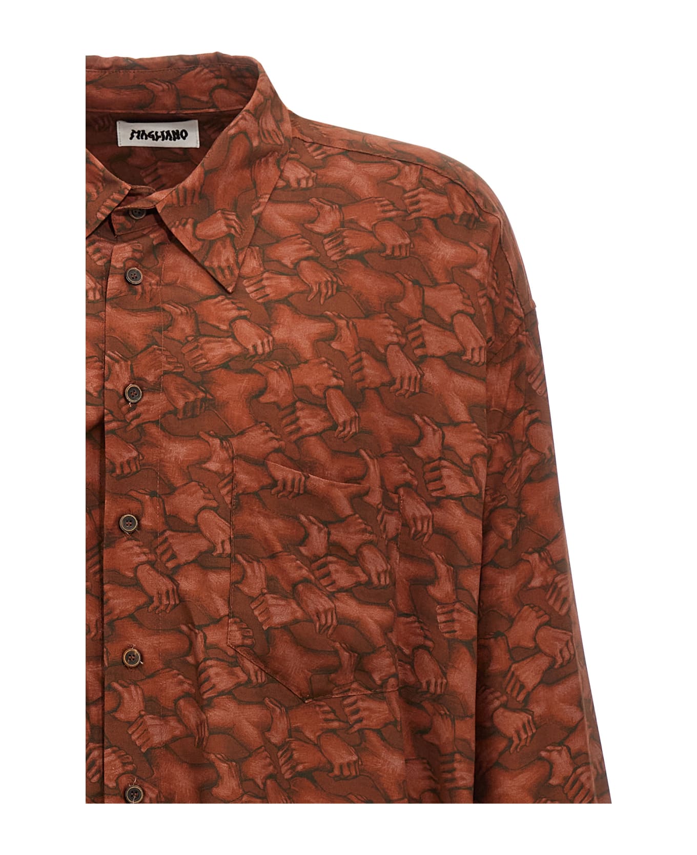 Magliano 'people's Hand' Shirt - Red