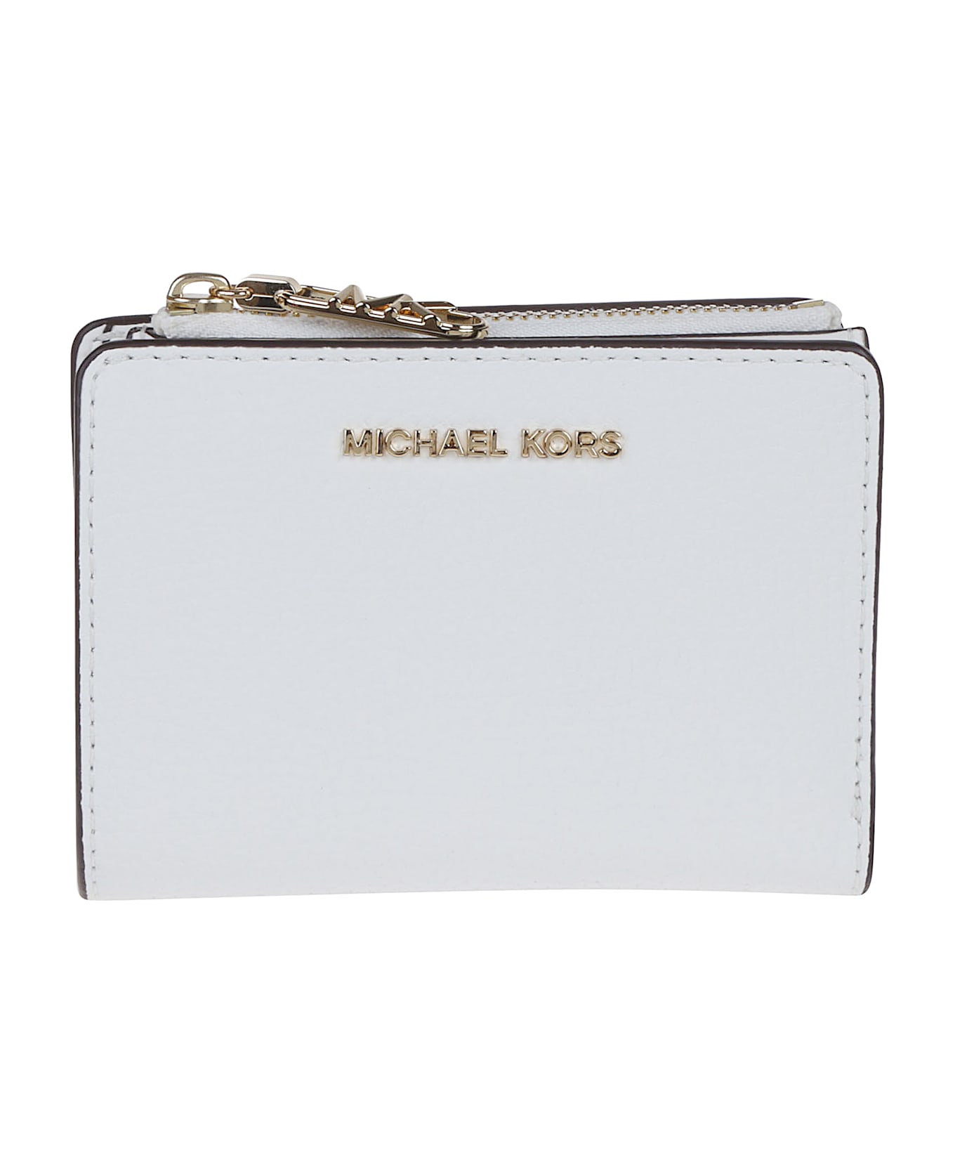 Michael Kors Medium Snap Jet Set Billfold Wallet - Optic White