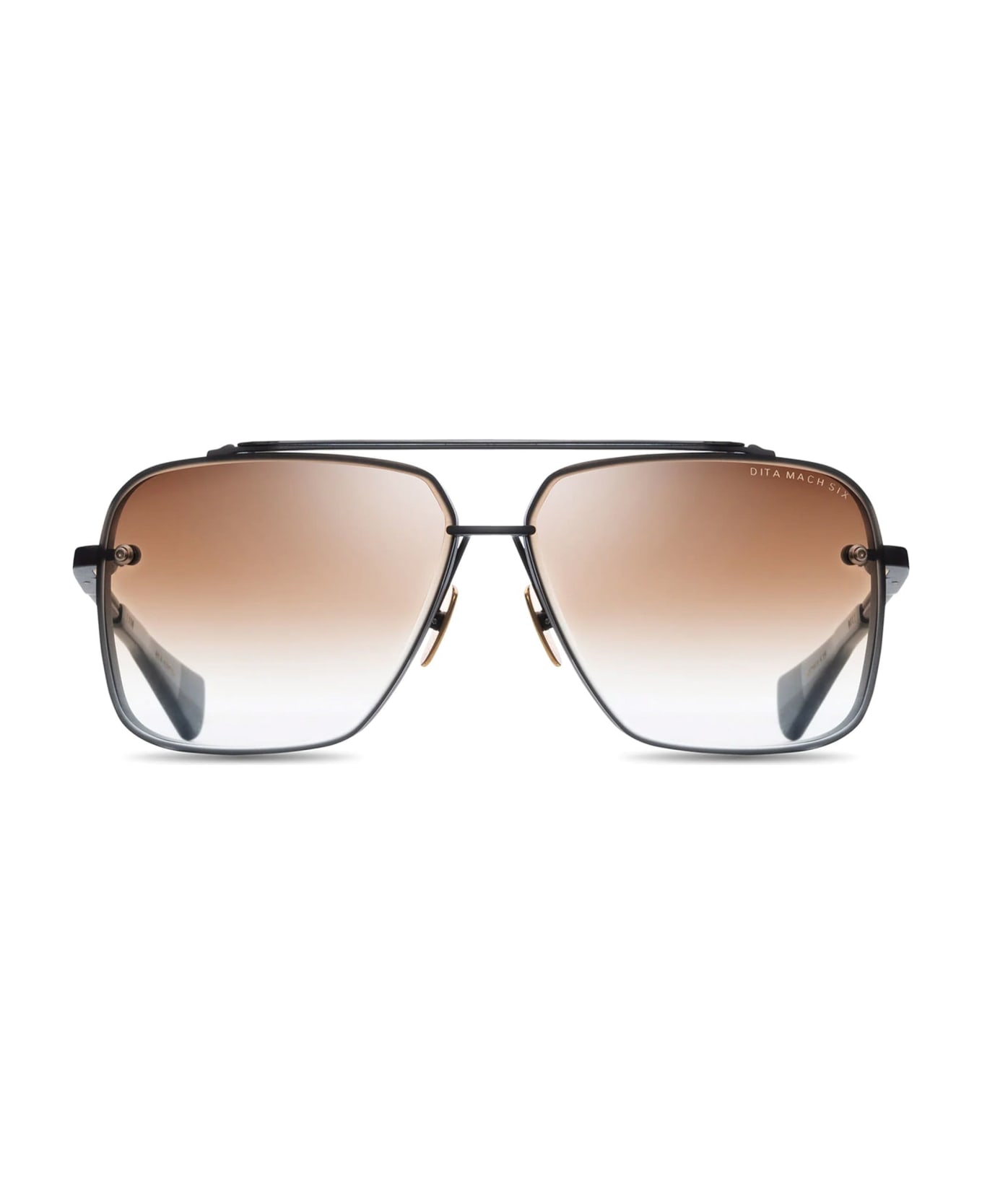 Dita Mach-six - Black Iron / Black Rhodium Sunglasses - black iron サングラス