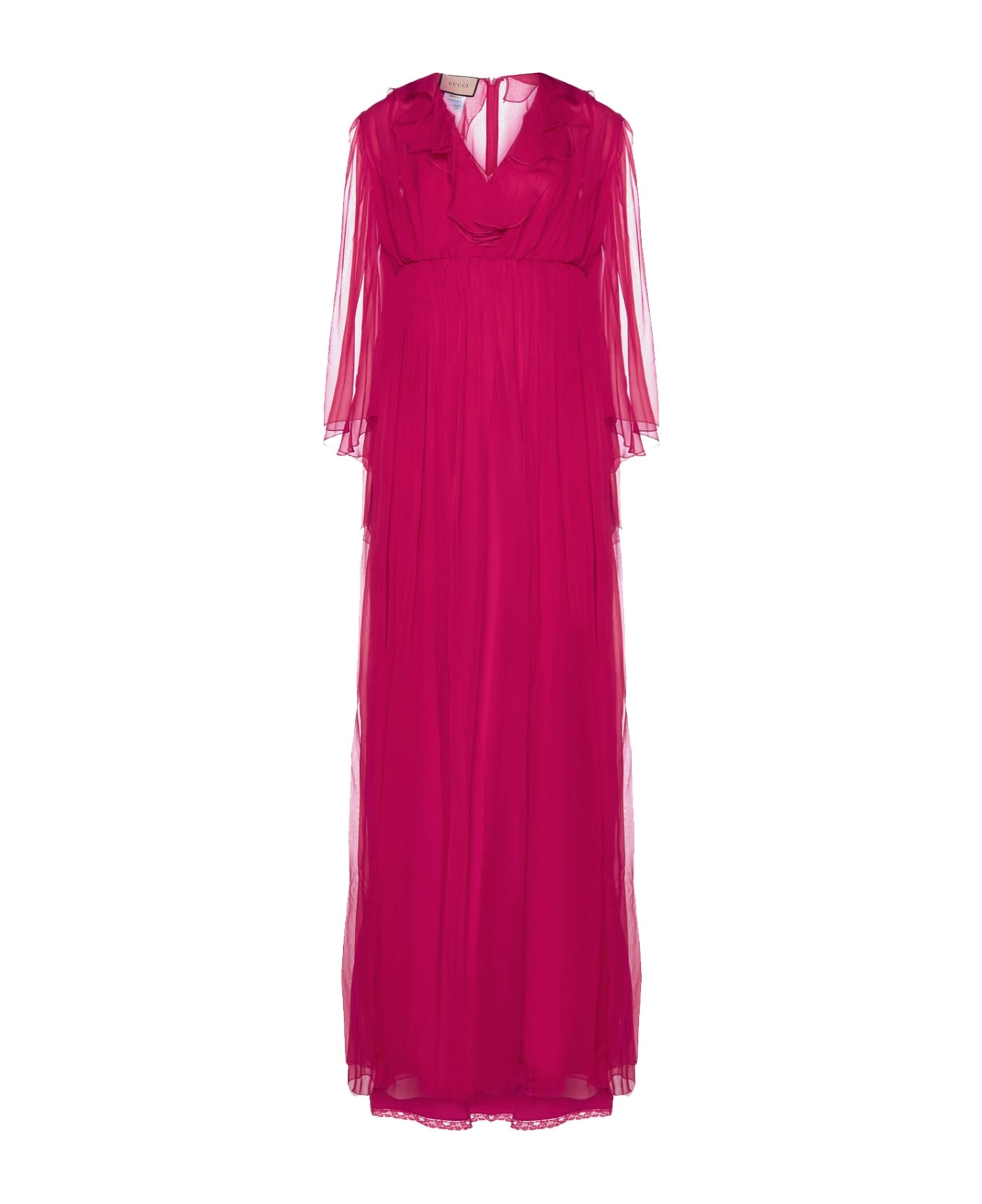 Gucci Silk Midi Dress - Pink