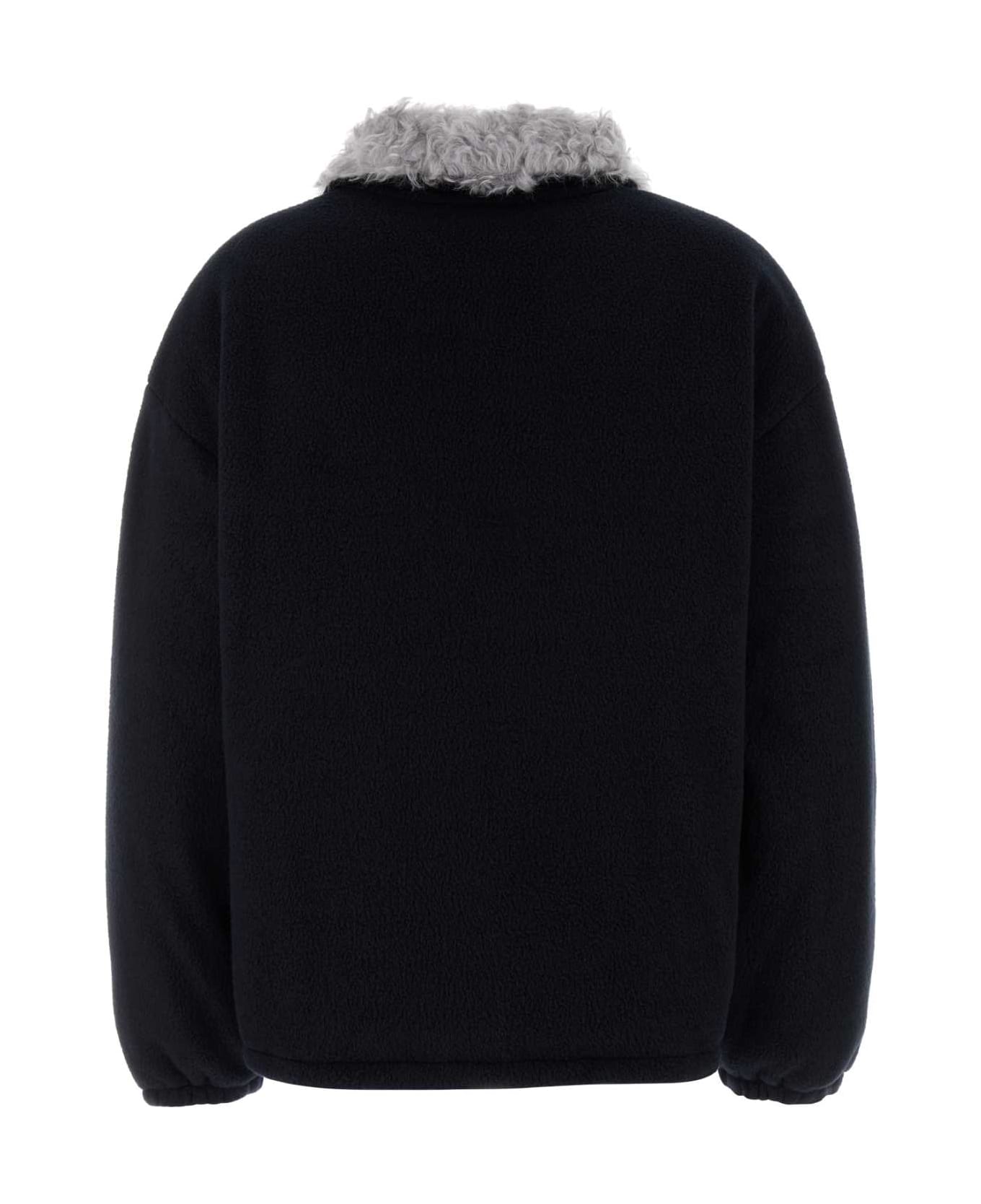 Miu Miu Midnight Blue Polyester Blend Down Jacket - BLEU