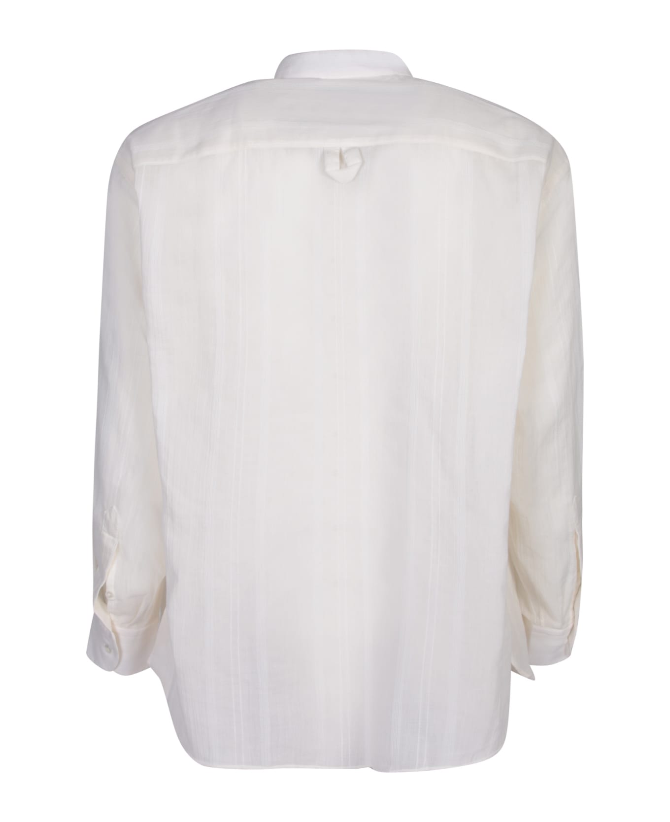 Lardini Tim Striped White Shirt - White