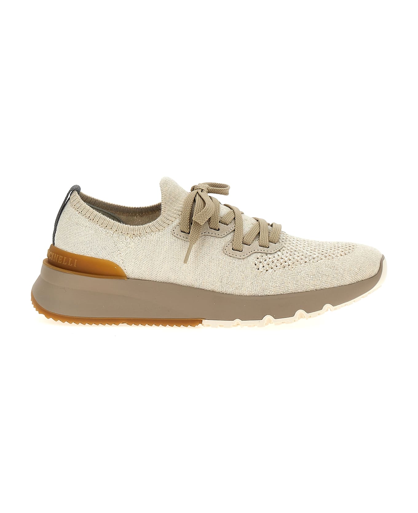 Brunello Cucinelli Knitted Sneakers - Beige