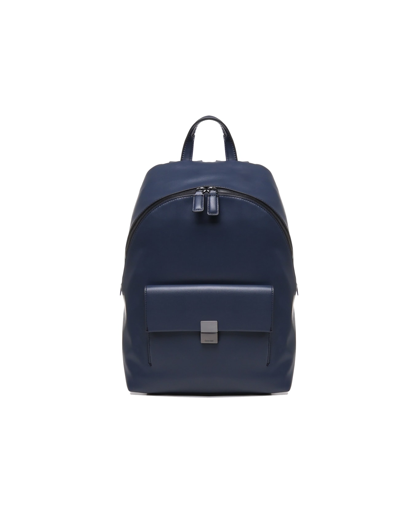 Calvin Klein Faux Leather Backpack - Blue