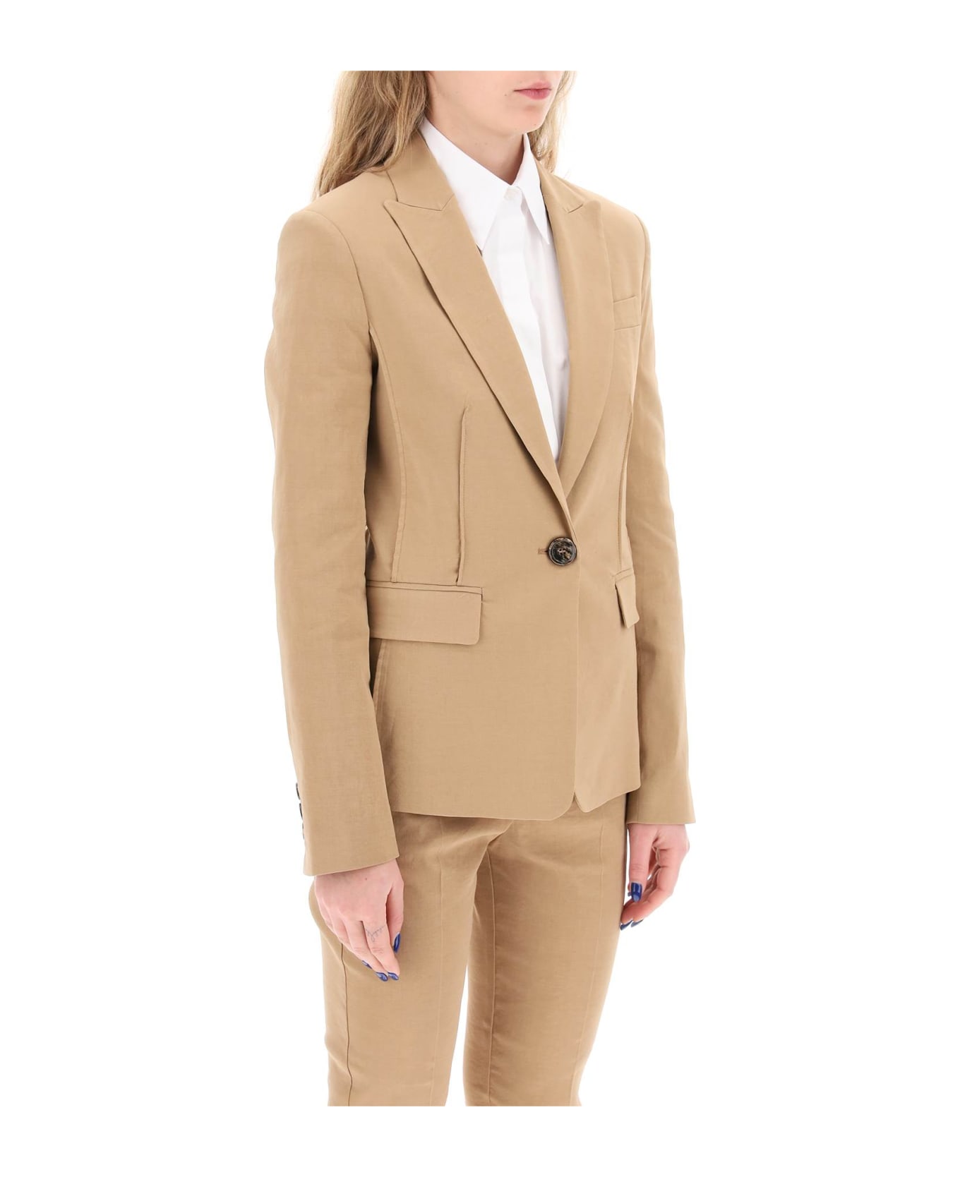 Pinko Ghera Blazer - Beige Bruno Fulvo