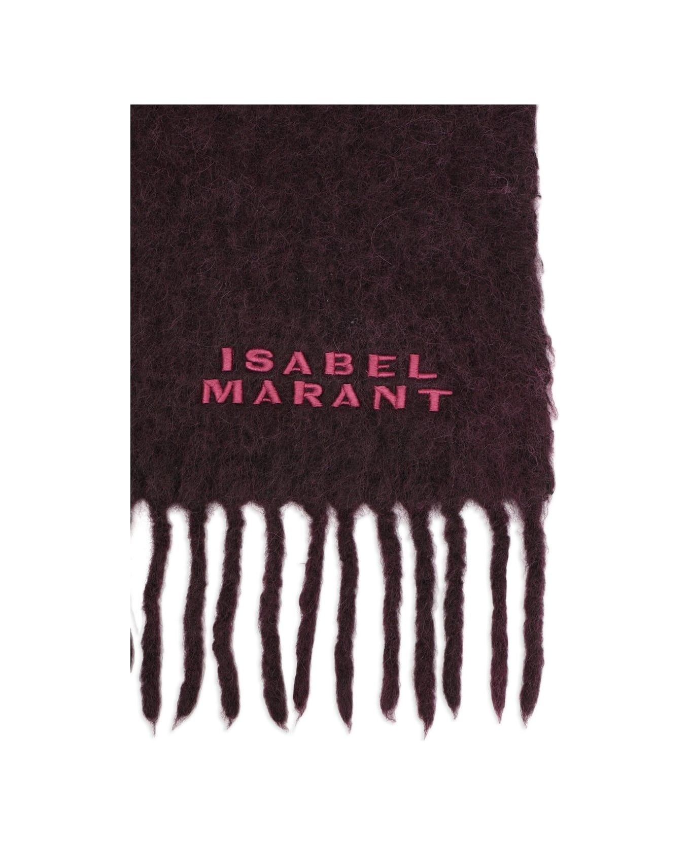 Isabel Marant Two-tone Fringed Scarf - Purple