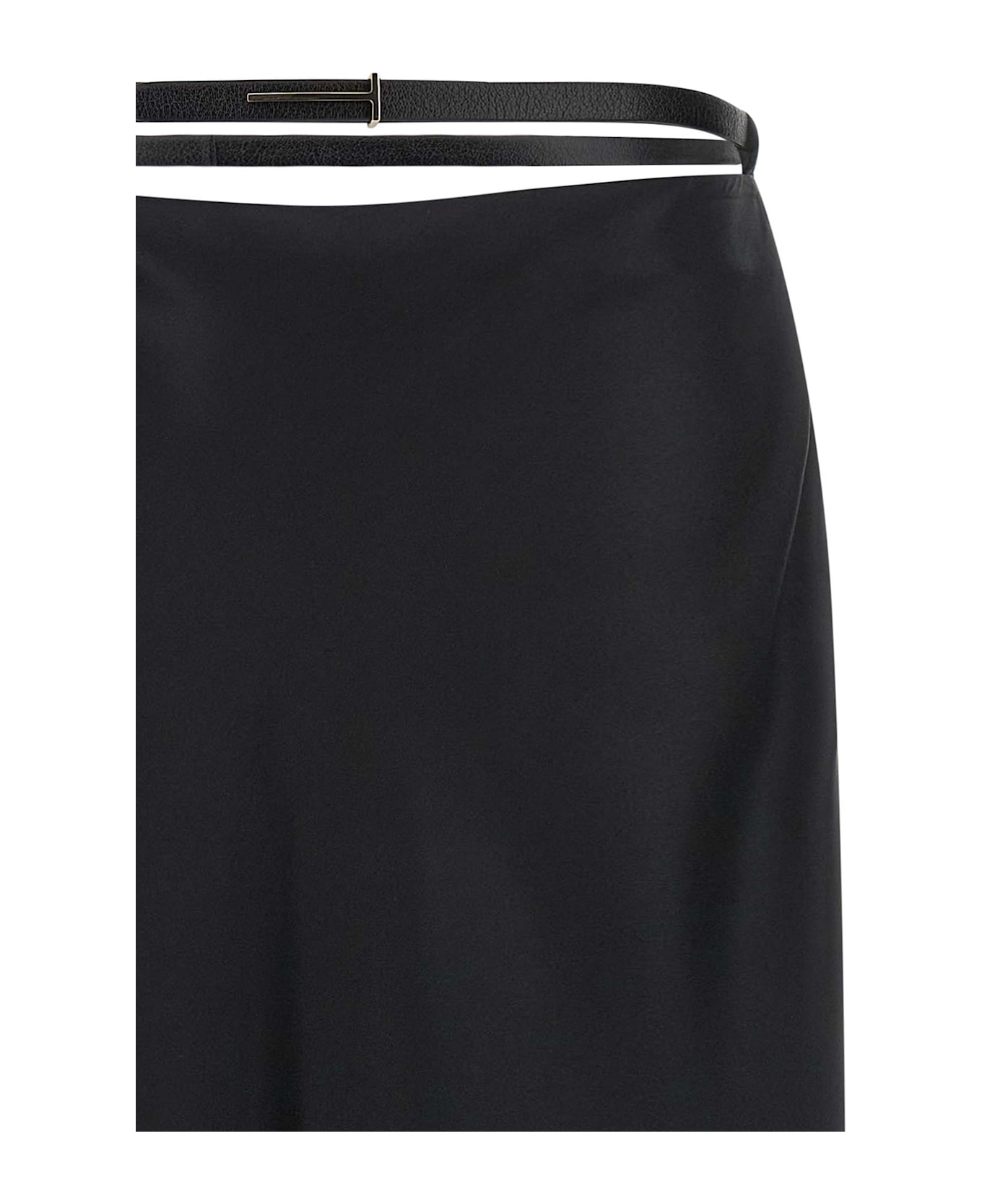 Tom Ford Skirt With Belt - Black  