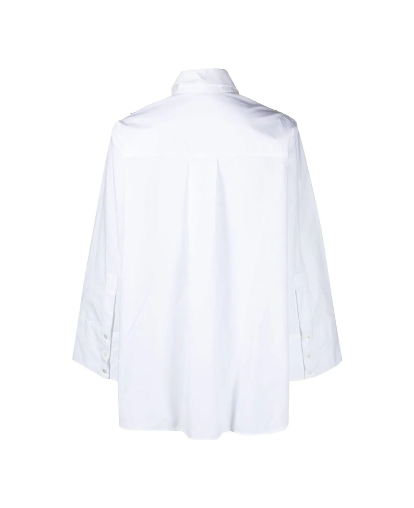 Parosh Shirt With Swarovsky - White シャツ