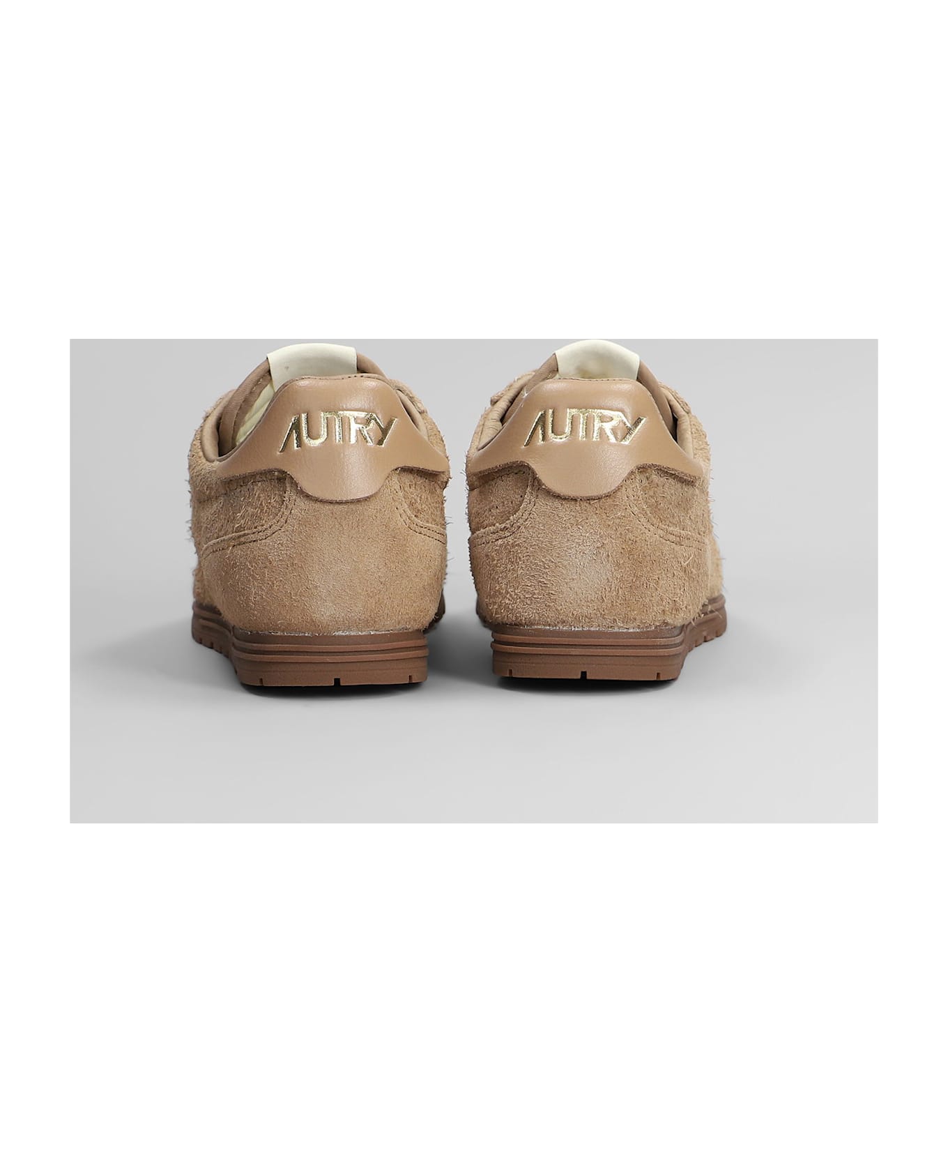 Autry Windspin Sneakers In Brown Suede - brown