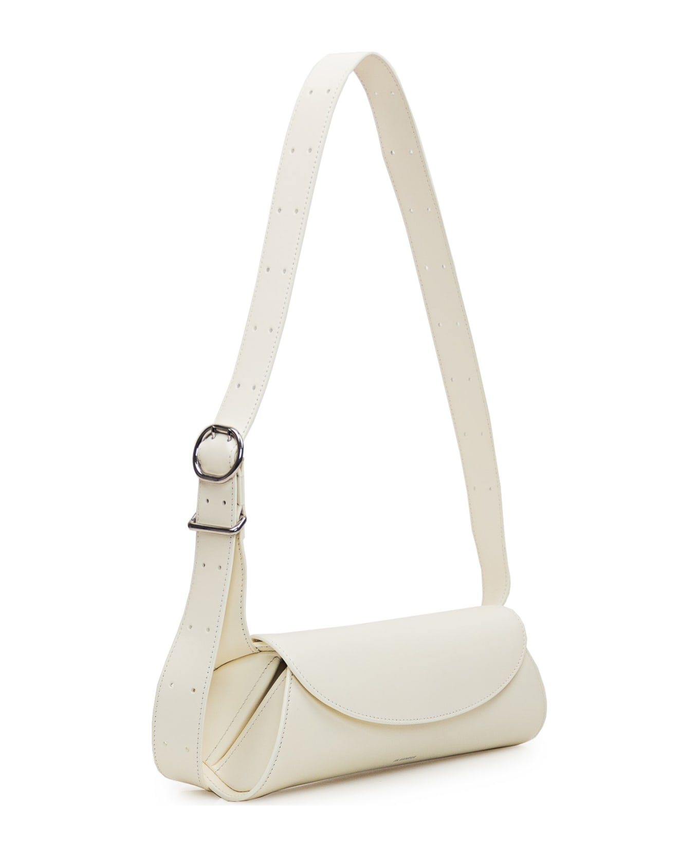 Jil Sander Small Shoulder Bag 
cannolo
 - EGGSHELL