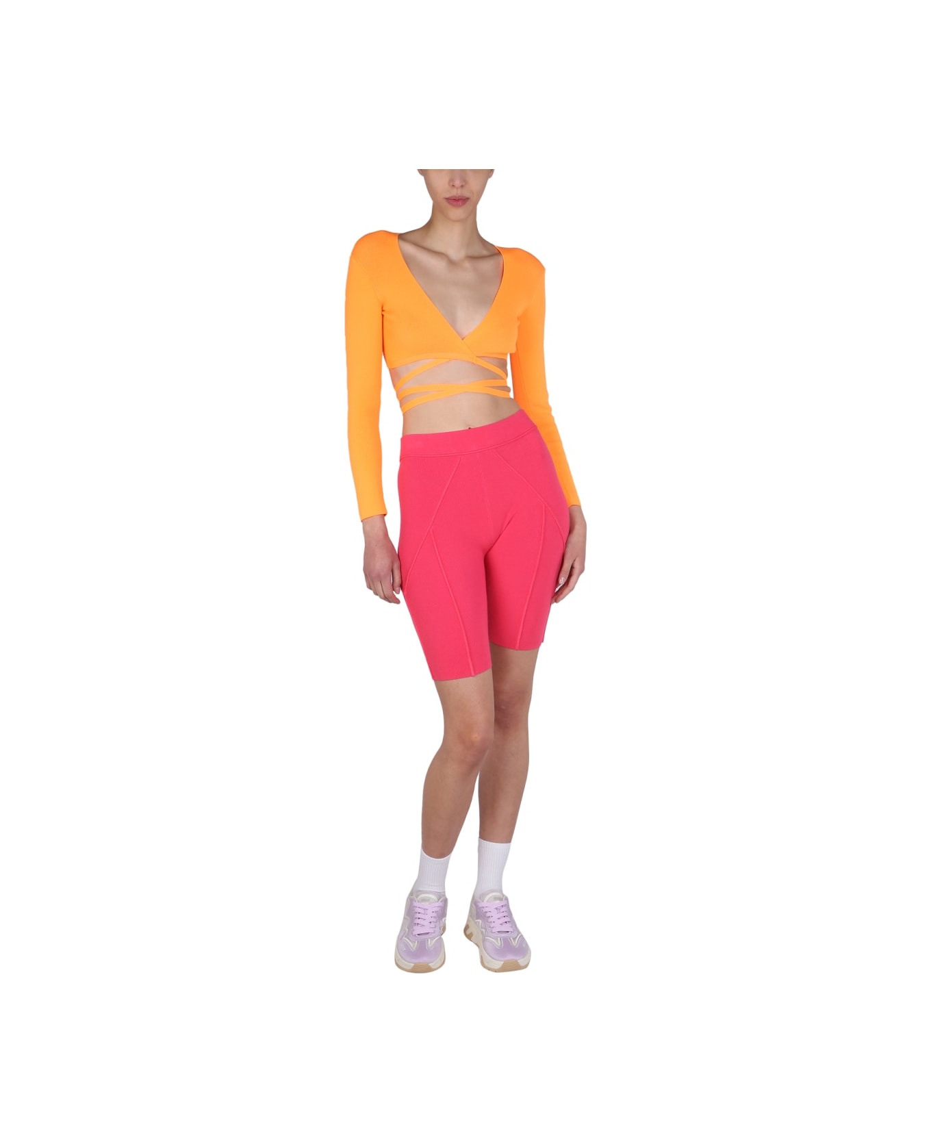 MSGM Top Cropped - ORANGE