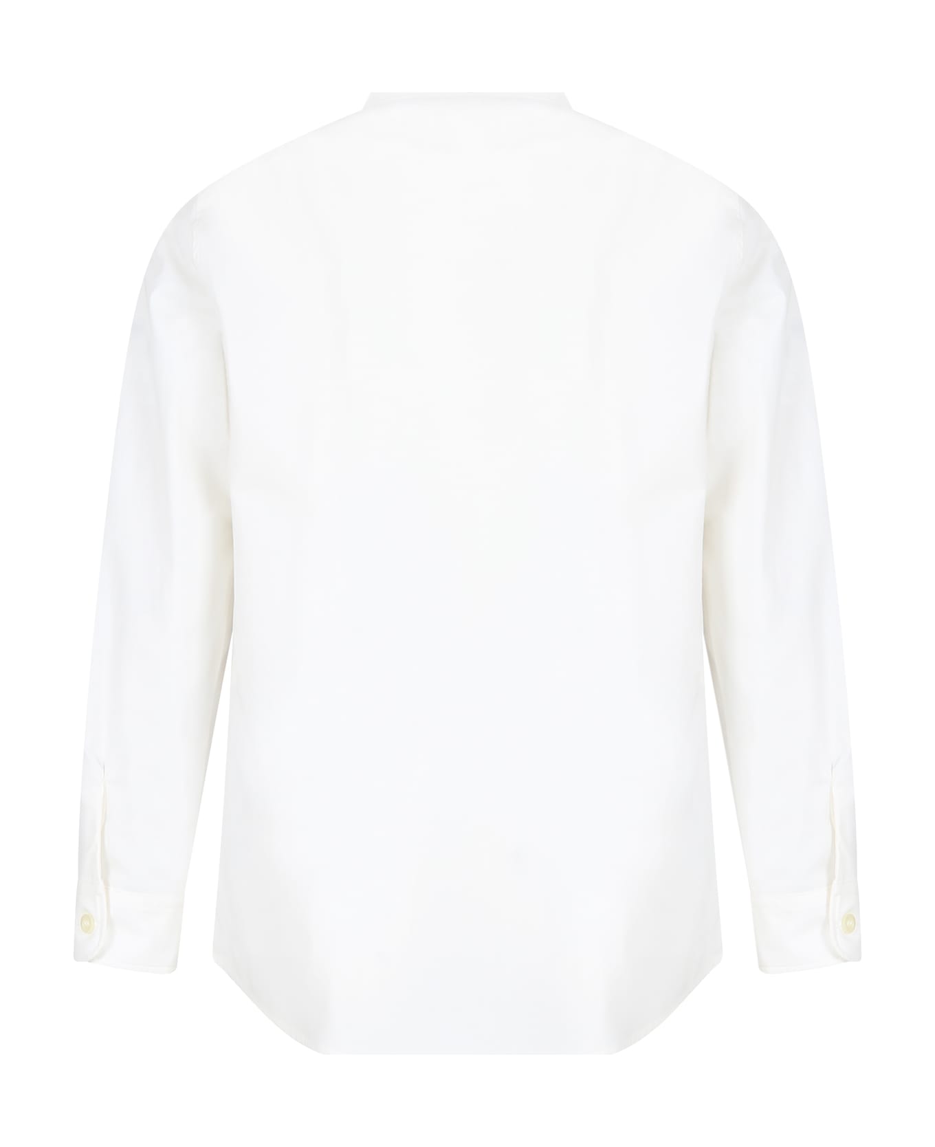 Gucci White Shirt For Boy With Gg Cross - White
