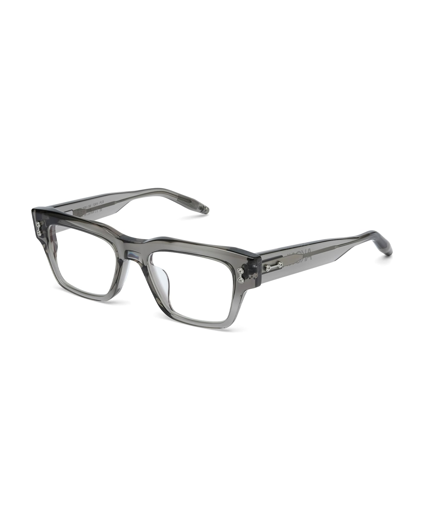 Akoni Columba - Crystal Dark Grey / Black Palladium Rx Glasses - transparent grey/palladium
