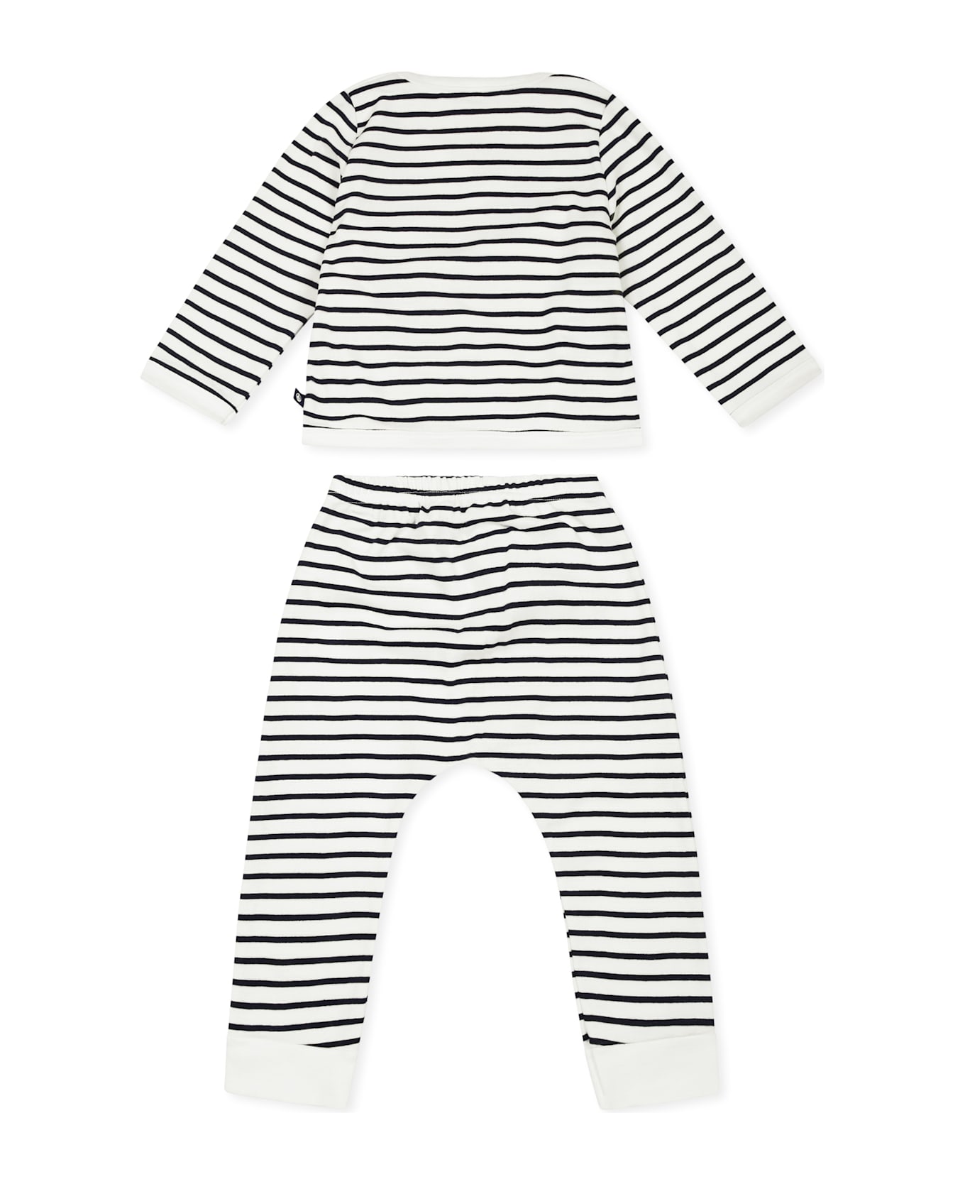 Petit Bateau Multicolor Newborn Suit For Baby Boy With Sailboat - Multicolor