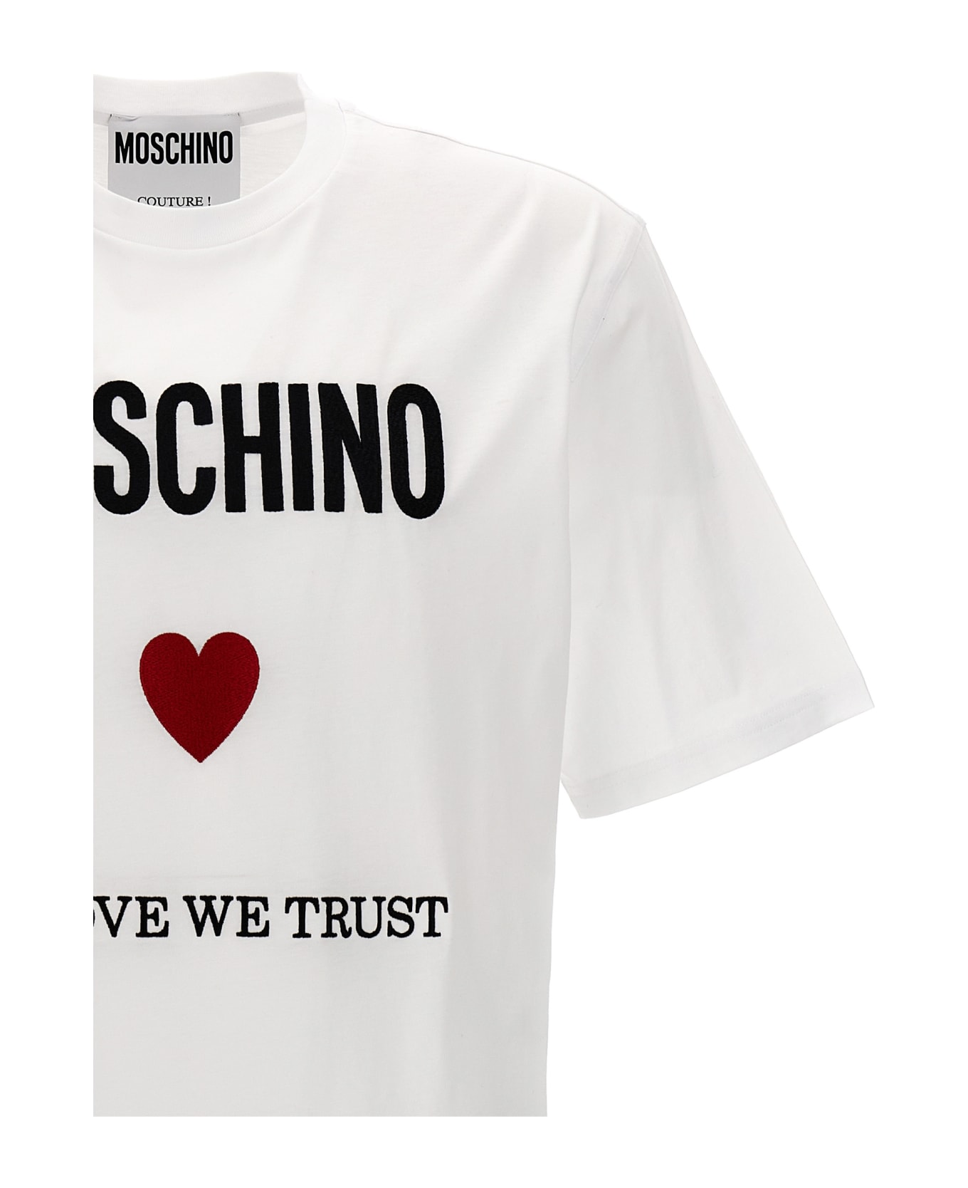 Moschino 'in Love We Trust' T-shirt - White