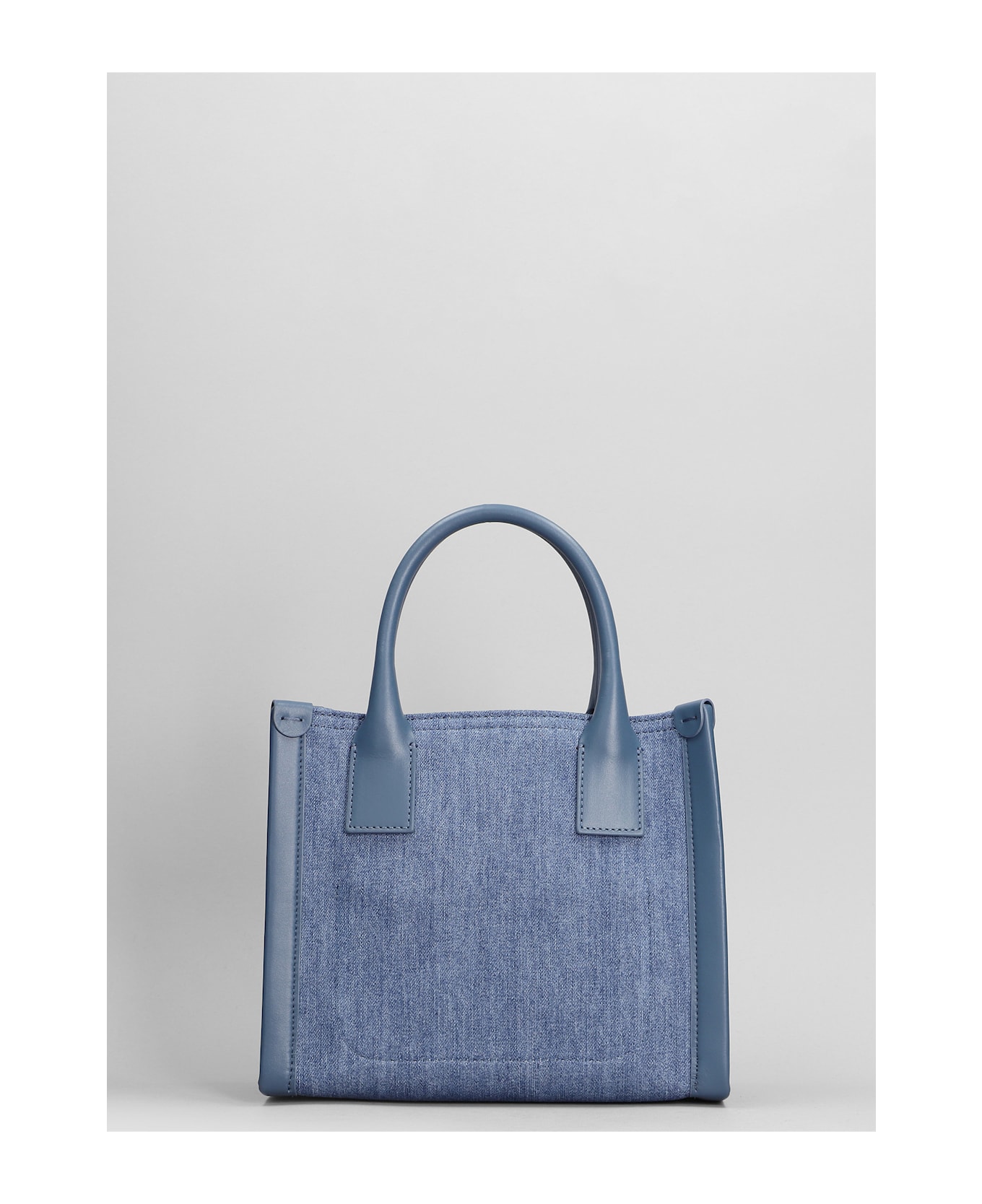 Christian Louboutin By My Side Mini Tote In Blue Cotton - Blue/jeans/blue