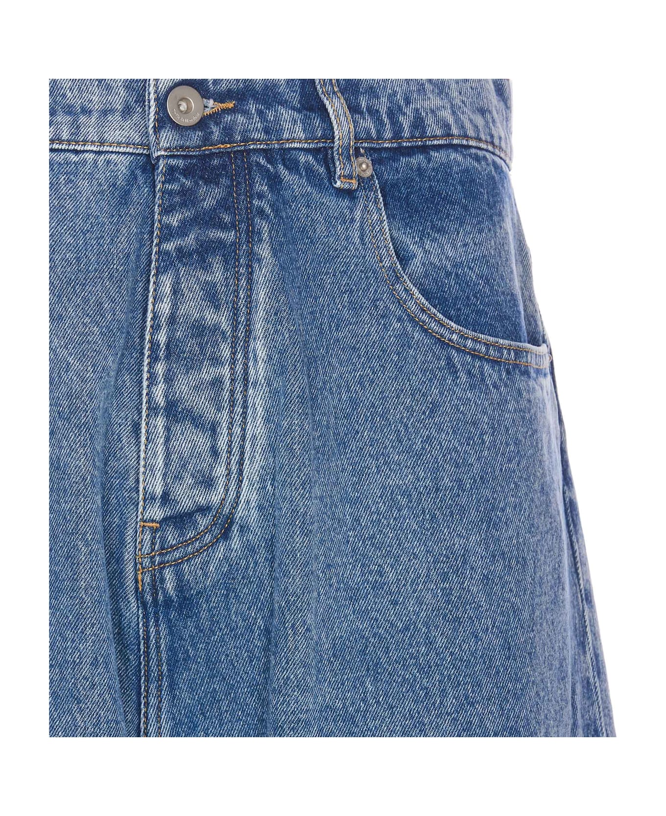 Drôle de Monsieur Le Jeans Baggy Denim Jeans - Blue