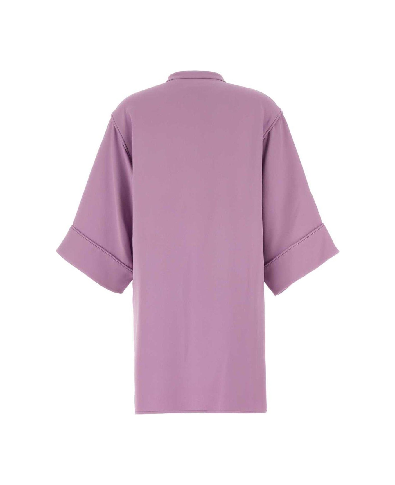 Valentino V-detailed Mini Dress - Lilac