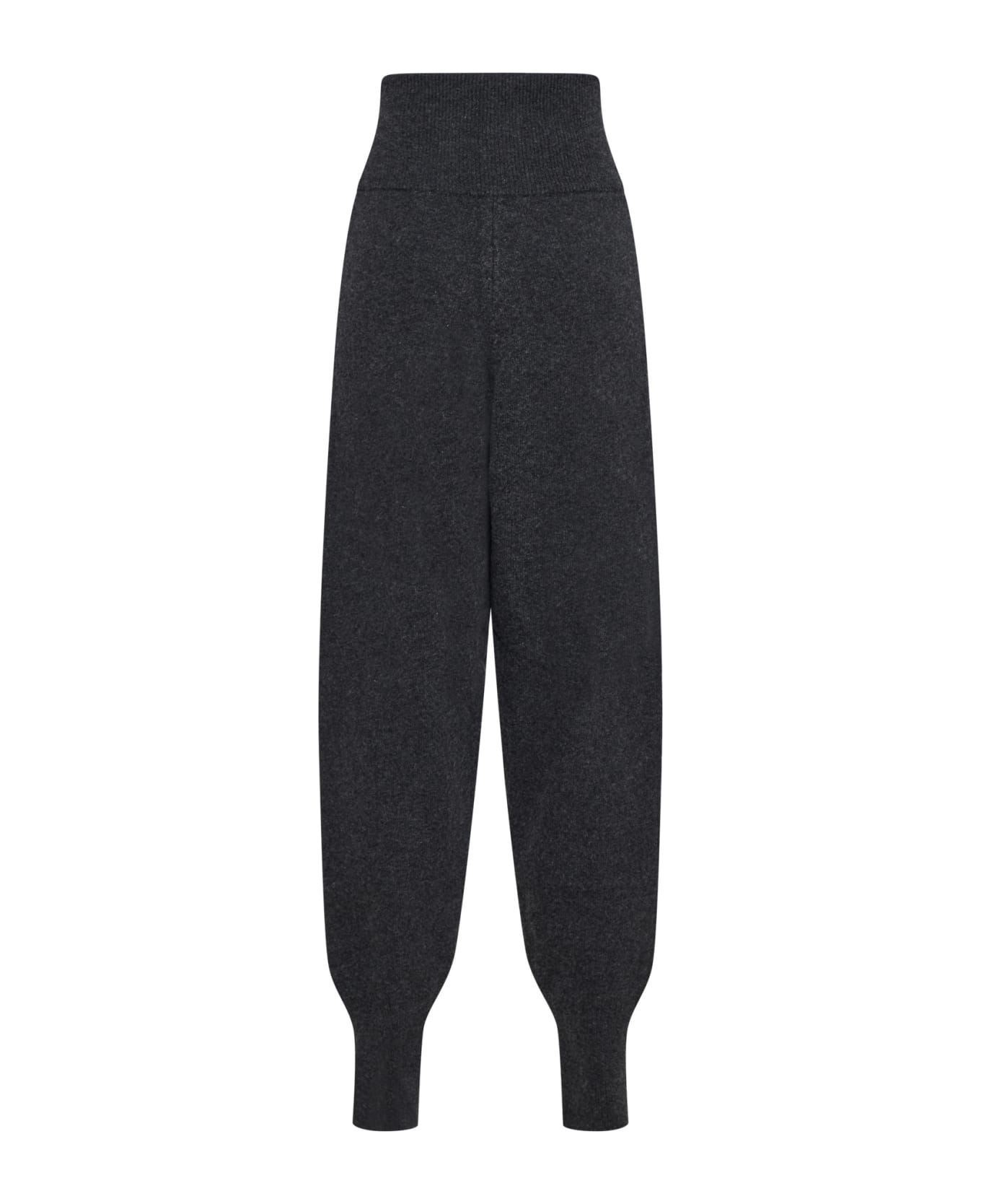 Lemaire High Waist Knitted Track Trousers - Anthracite melange